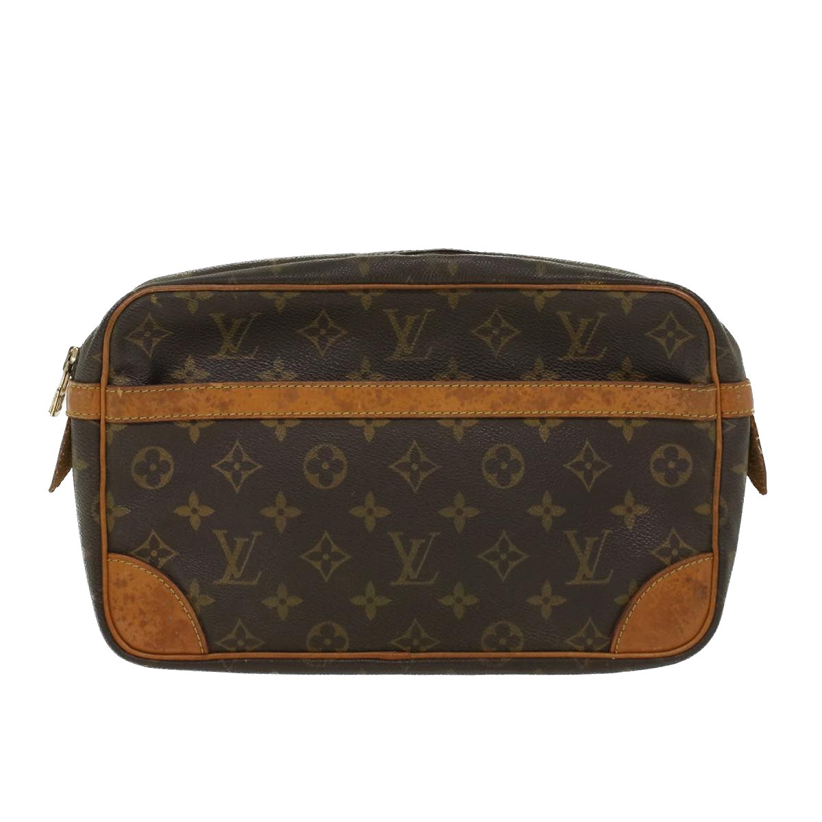 LOUIS VUITTON Monogram Compiegne 28 Clutch Bag M51845 LV Auth bs6029