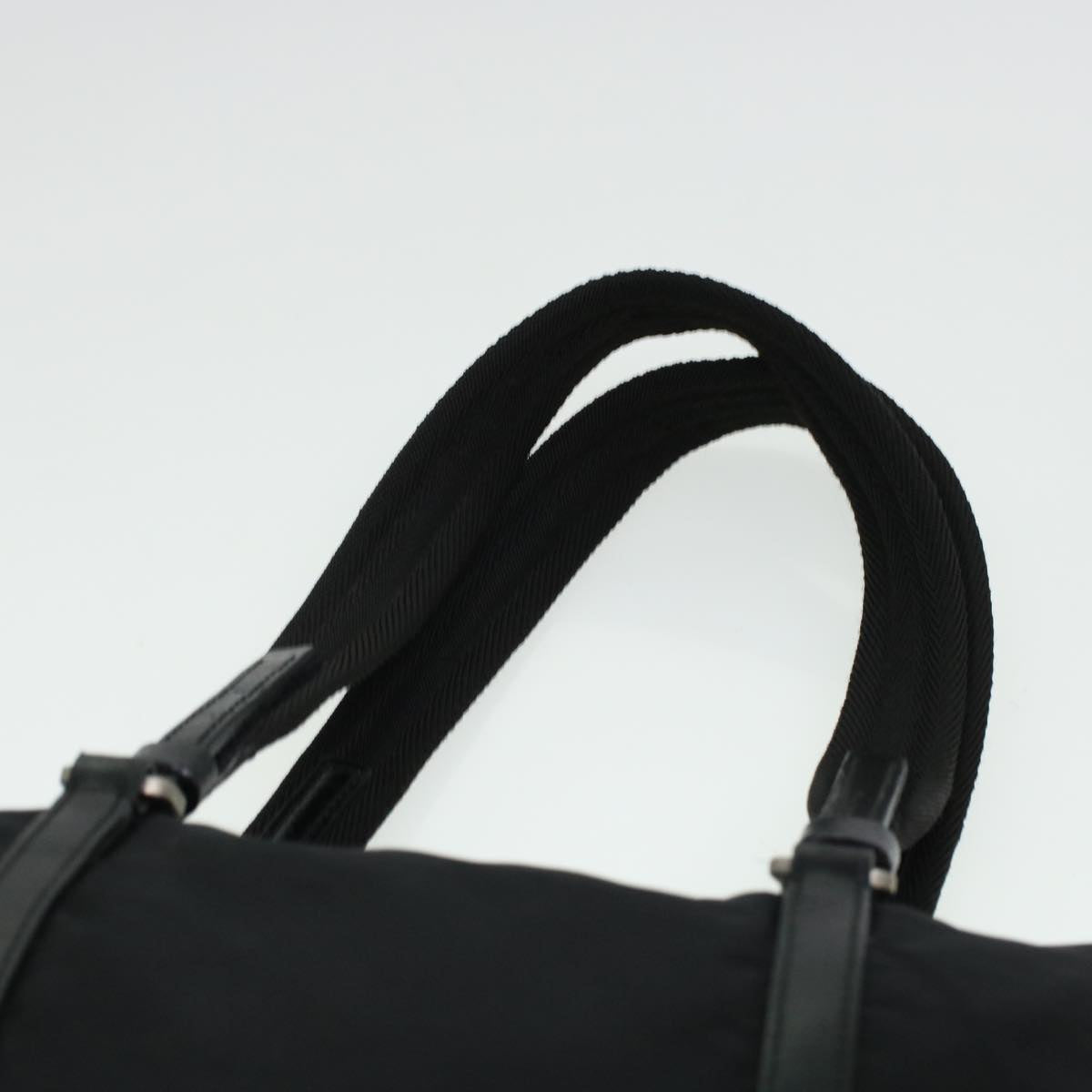 PRADA Hand Bag Nylon Black Auth bs6059