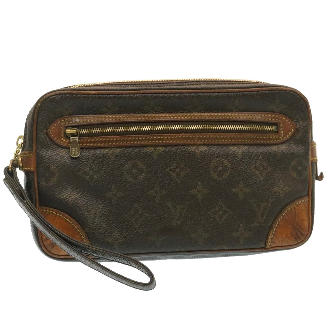 LOUIS VUITTON Monogram Marly Dragonne GM Clutch Bag M51825 Auth bs607