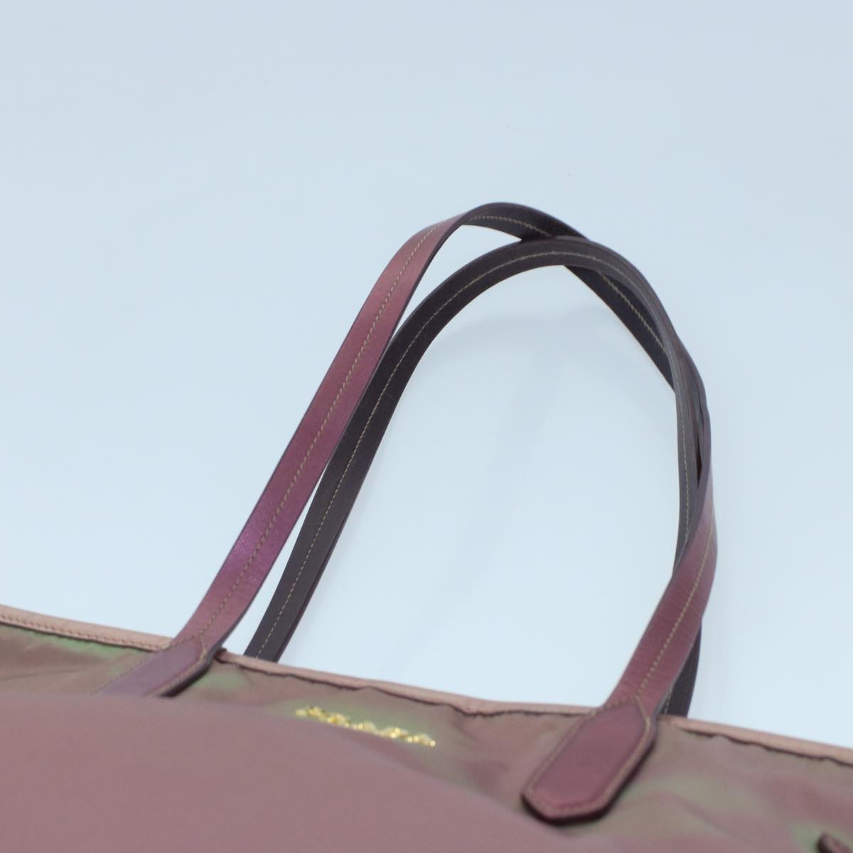 PRADA Tote Bag Nylon Pink Auth bs6071