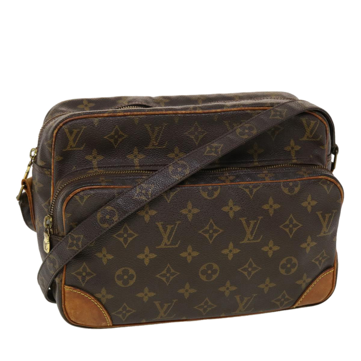 LOUIS VUITTON Monogram Nile Shoulder Bag M45244 LV Auth bs6084