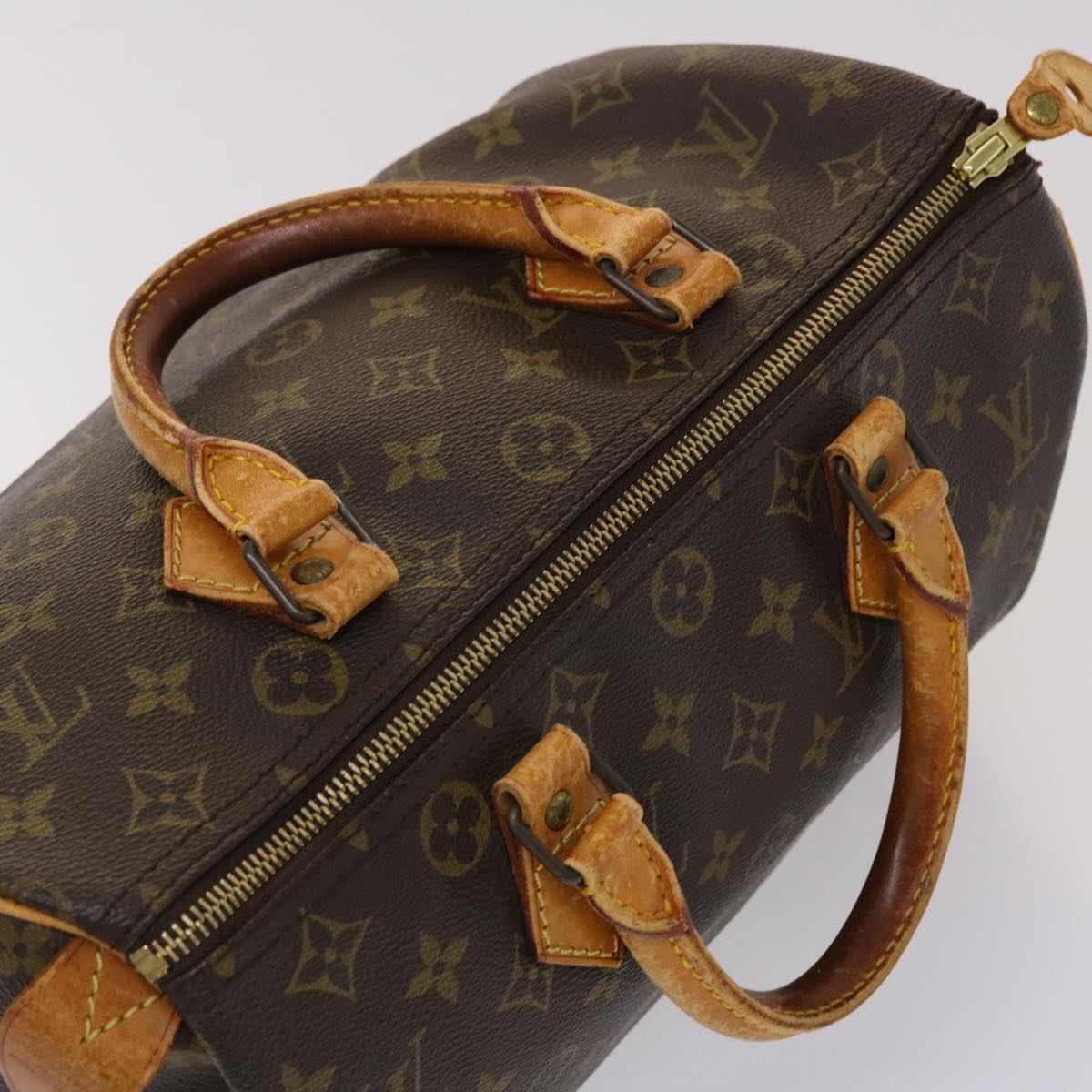 LOUIS VUITTON Monogram Speedy 30 Hand Bag M41526 LV Auth bs6087