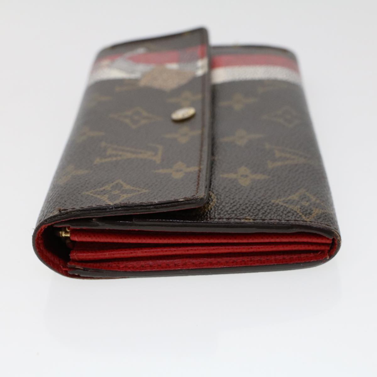 LOUIS VUITTON Monogram Groom Portefeiulle Sarah Long Wallet M60034 Auth bs6106