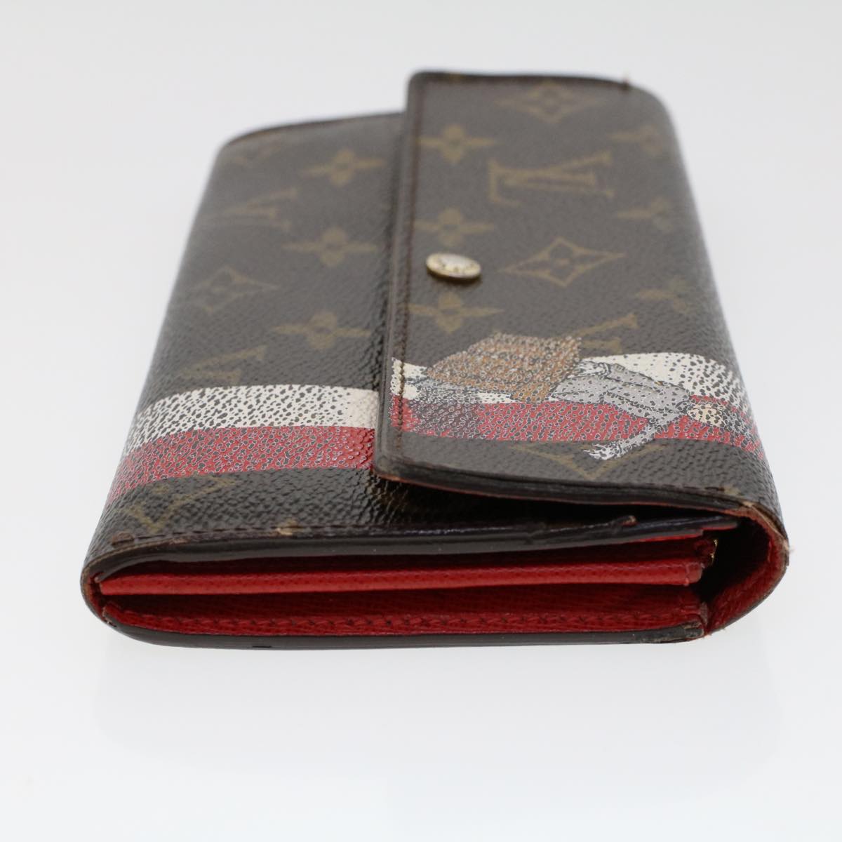 LOUIS VUITTON Monogram Groom Portefeiulle Sarah Long Wallet M60034 Auth bs6106