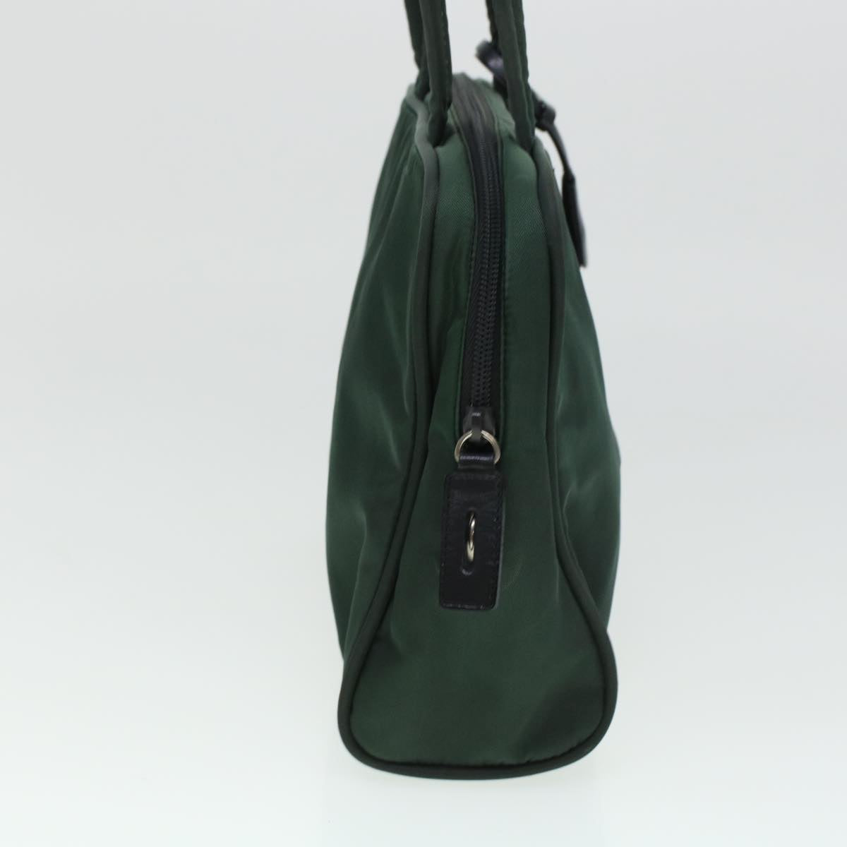 PRADA Hand Bag Nylon 2Set Green Auth bs6119