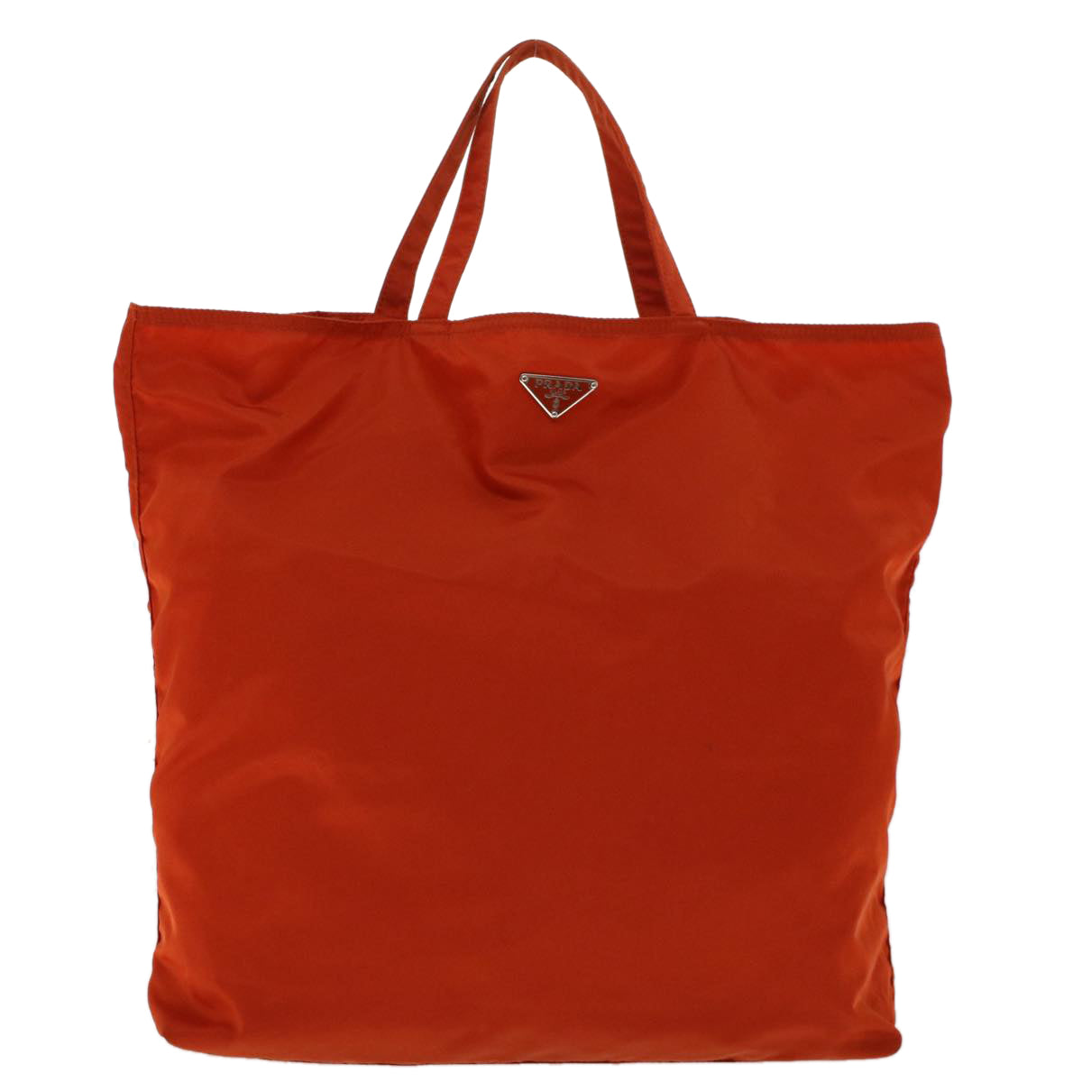 PRADA Tote Bag Nylon Orange Auth bs6121 - 0