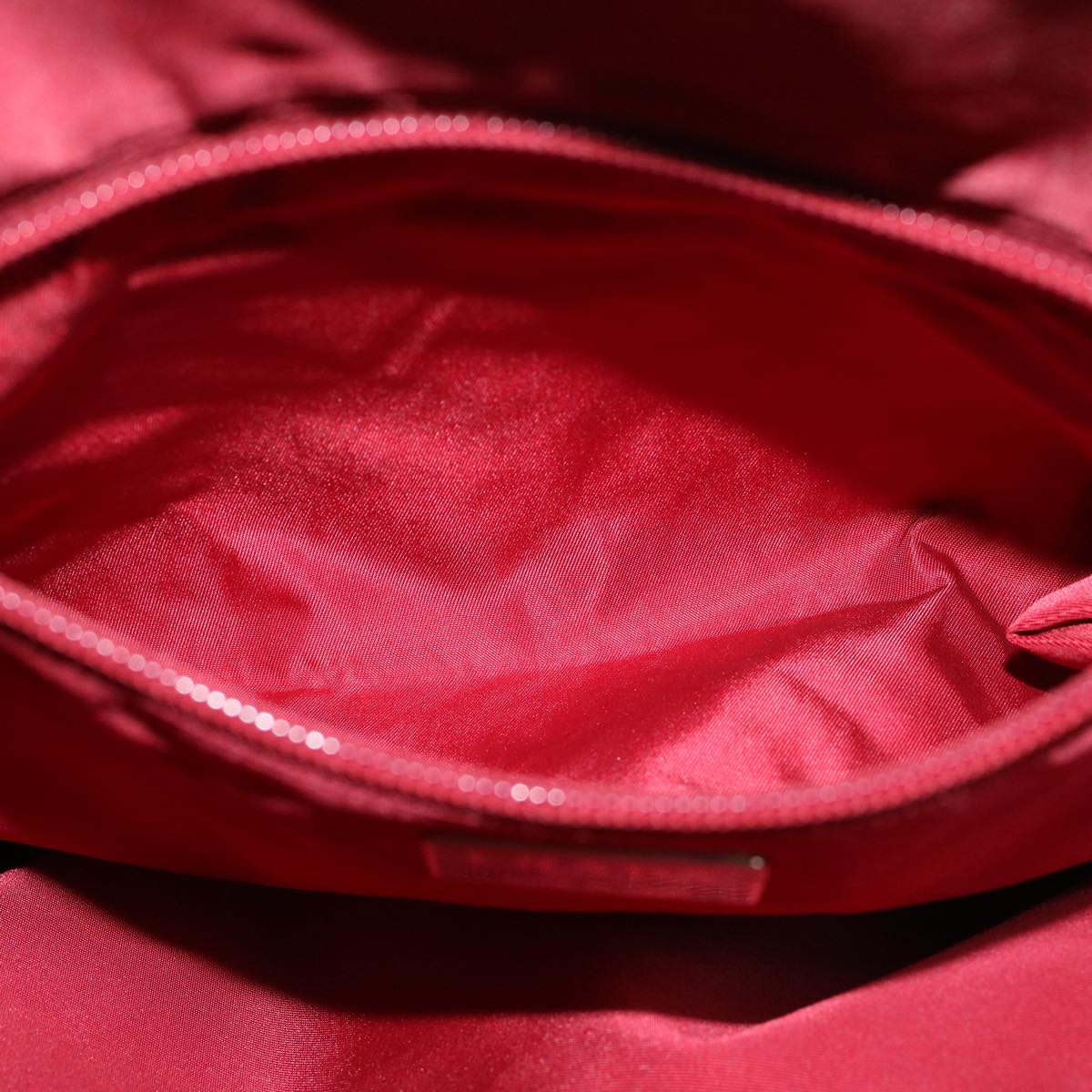PRADA Tote Bag Nylon Red Auth bs6132