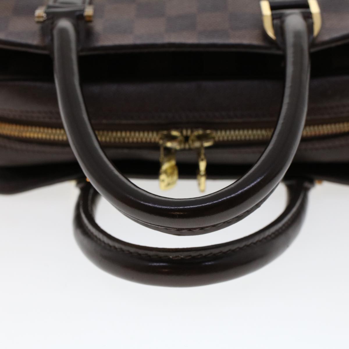 LOUIS VUITTON Damier Ebene Triana Hand Bag N51155 LV Auth bs6136