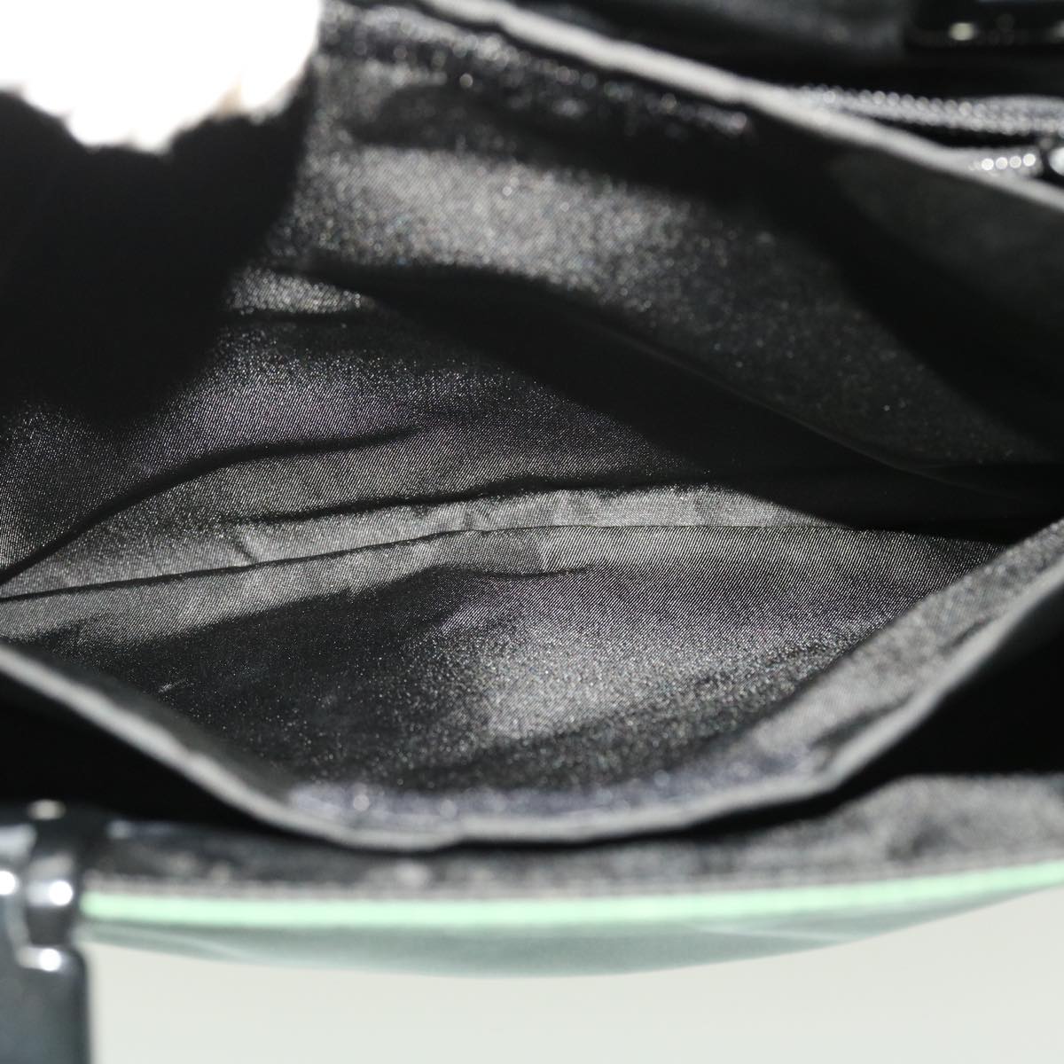 PRADA Hand Bag Nylon Green Auth bs6158