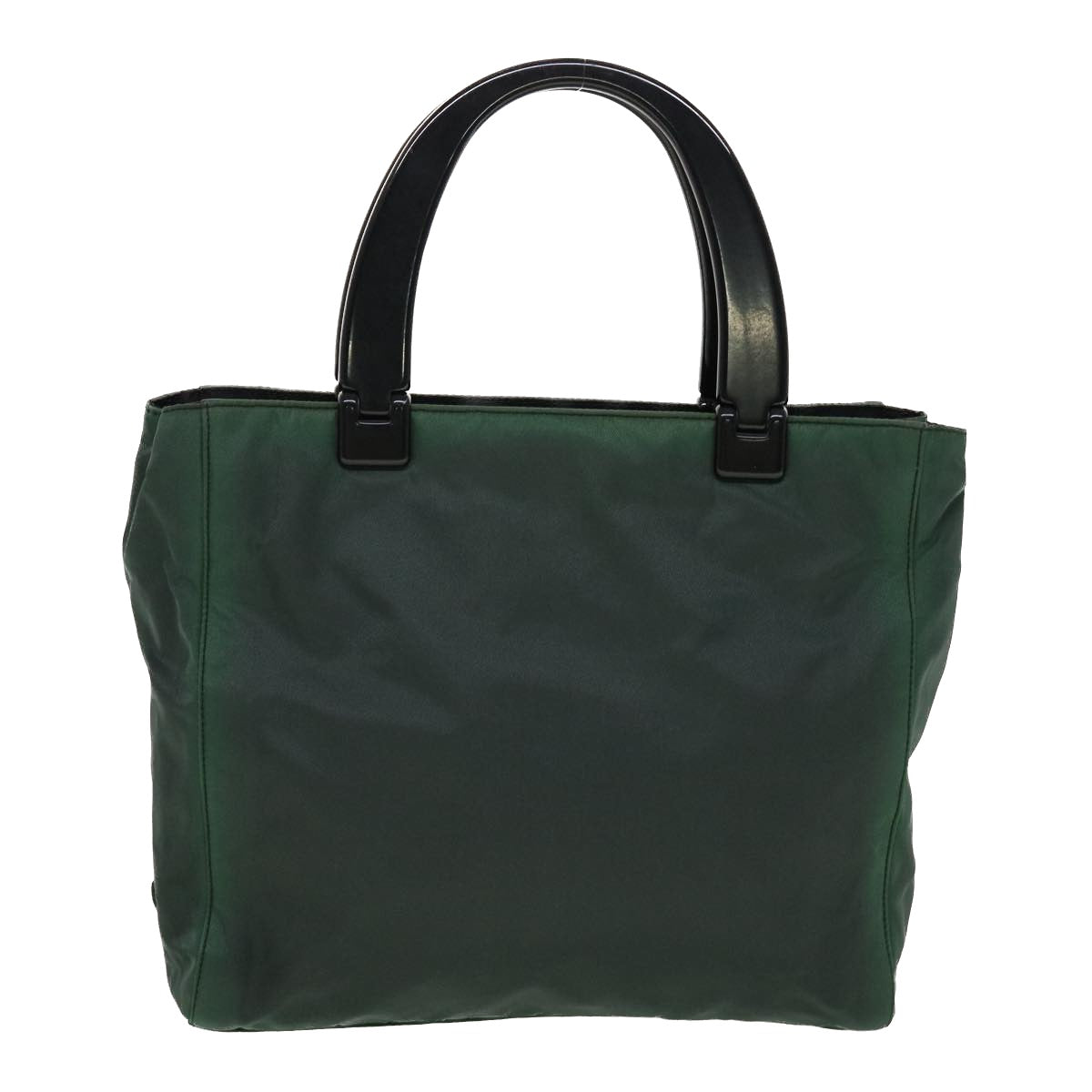 PRADA Hand Bag Nylon Green Auth bs6158