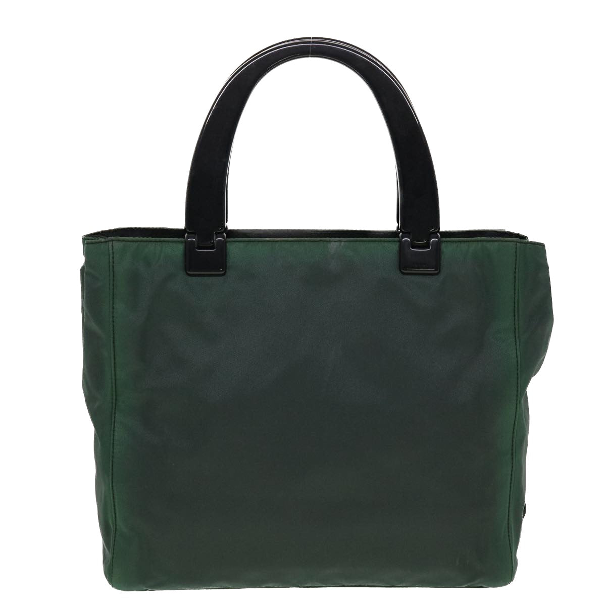 PRADA Hand Bag Nylon Green Auth bs6158 - 0