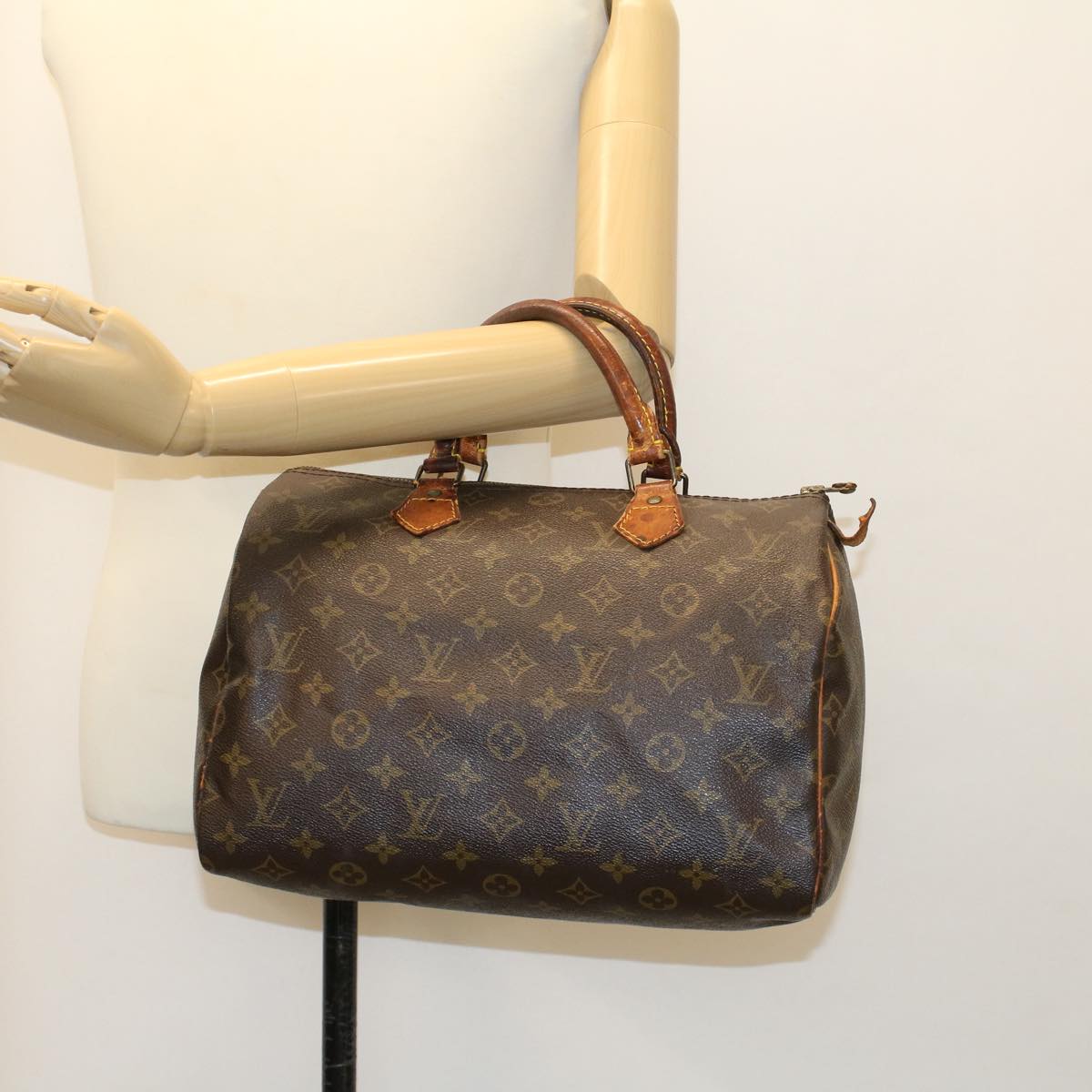 LOUIS VUITTON Monogram Speedy 30 Hand Bag M41526 LV Auth bs6189