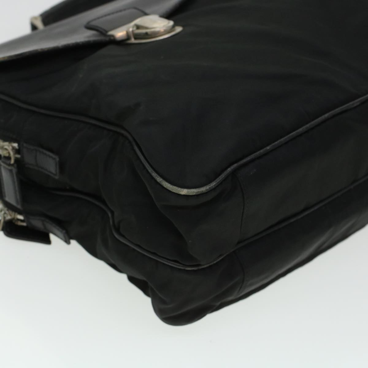 PRADA Business Bag Nylon Black Auth bs6199