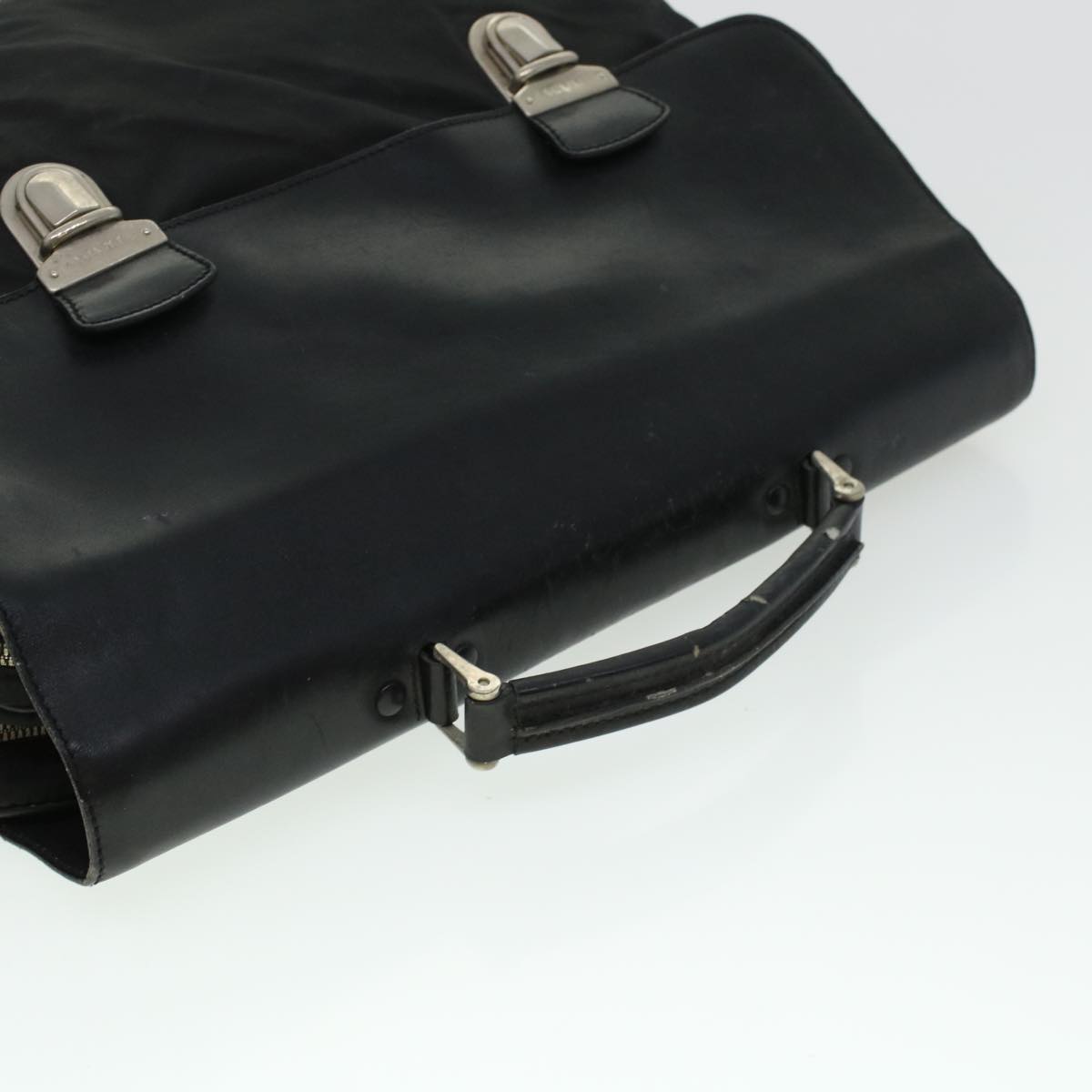 PRADA Business Bag Nylon Black Auth bs6199