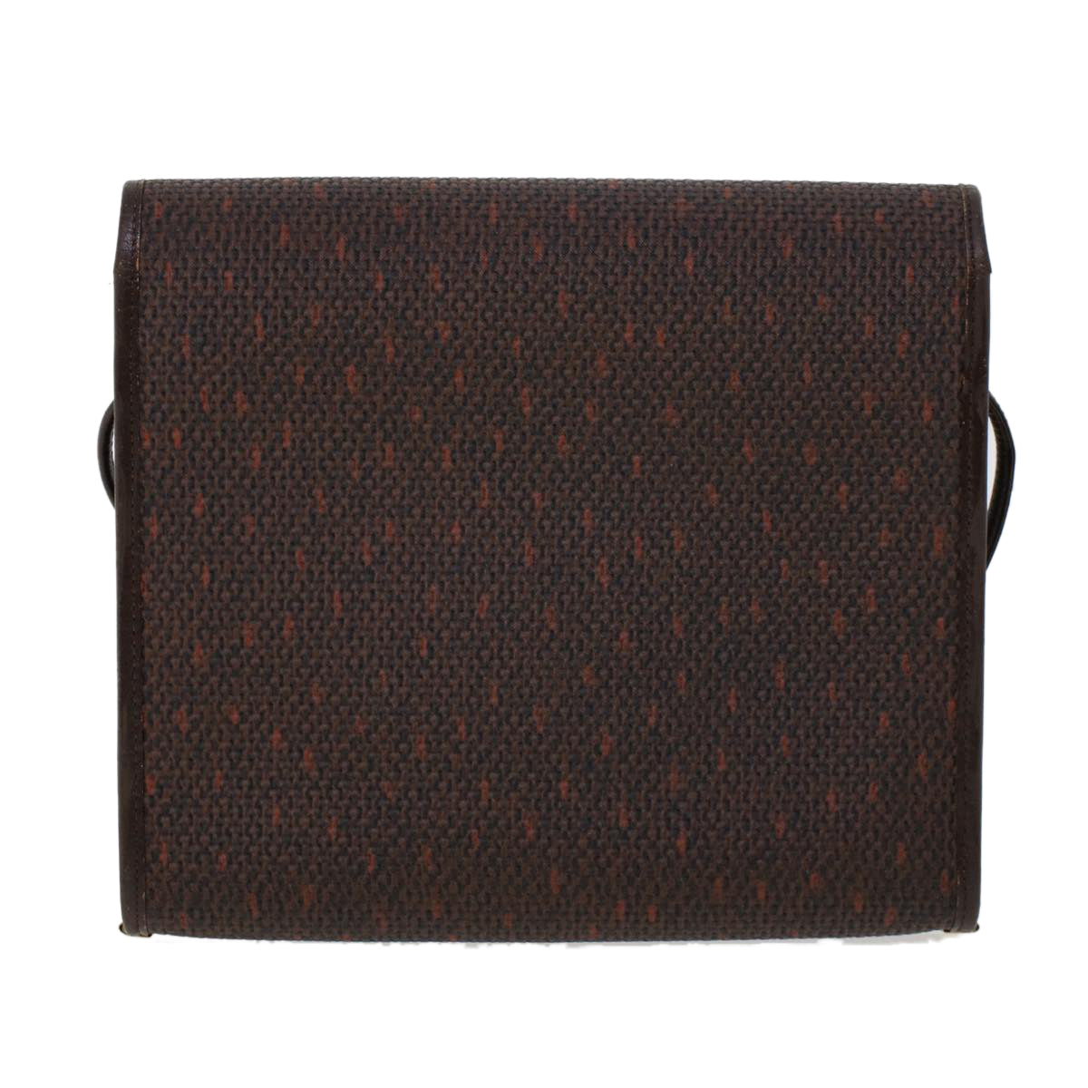 SAINT LAURENT Shoulder Bag PVC Leather Brown Auth bs6214 - 0