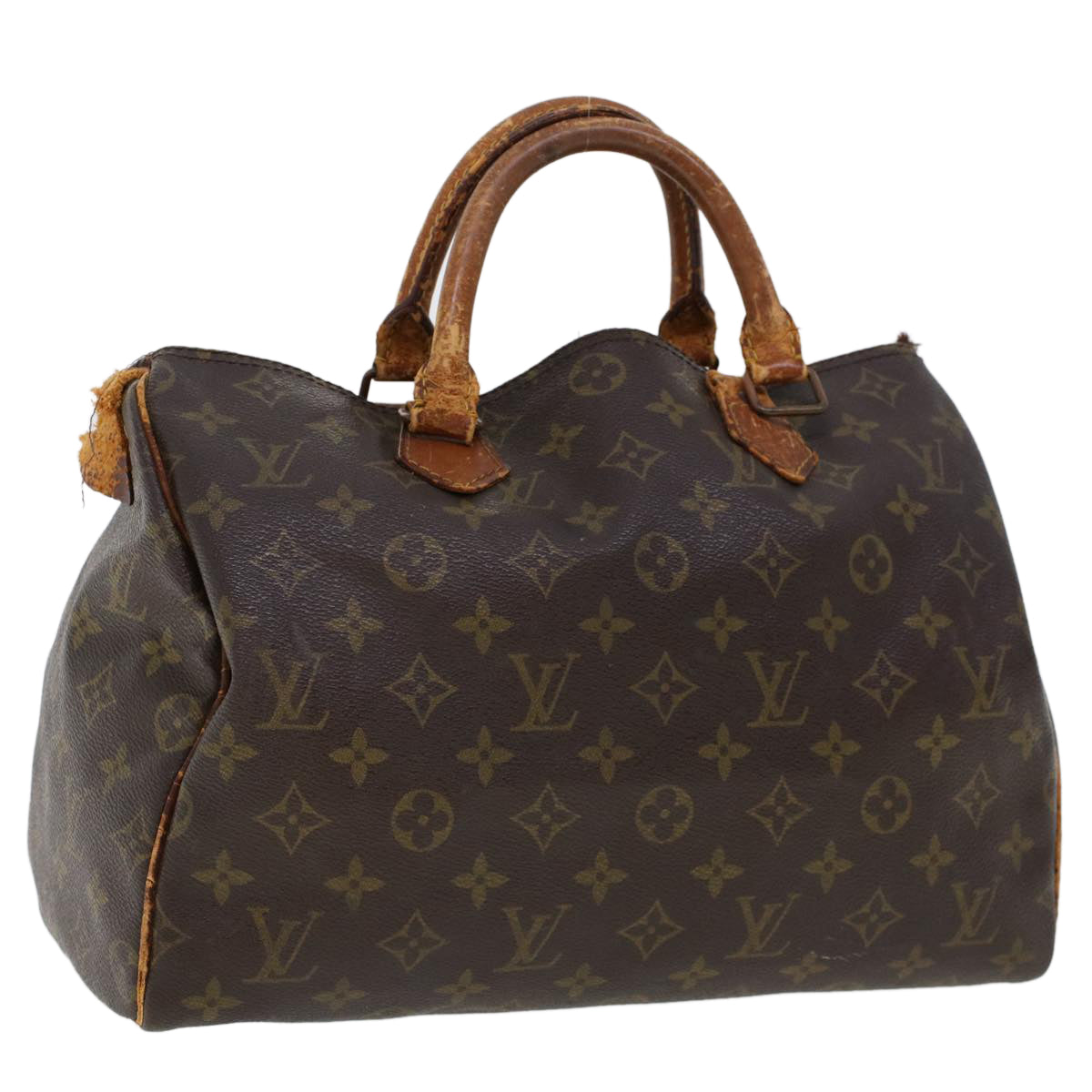 LOUIS VUITTON Monogram Speedy 30 Hand Bag M41526 LV Auth bs6219