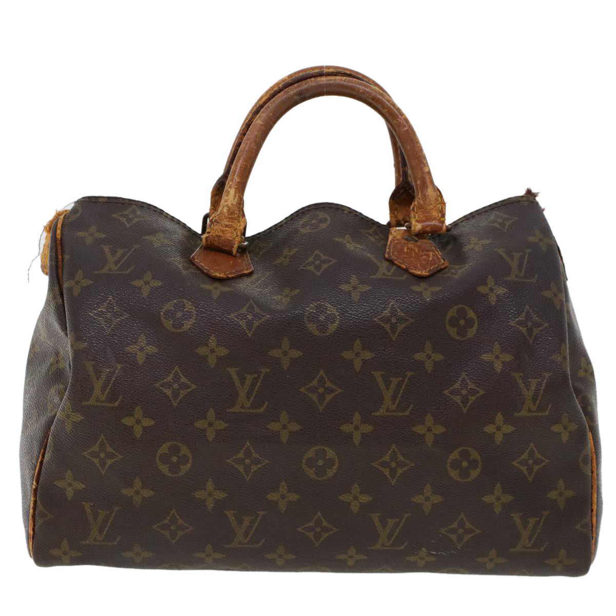 LOUIS VUITTON Monogram Speedy 30 Hand Bag M41526 LV Auth bs6219