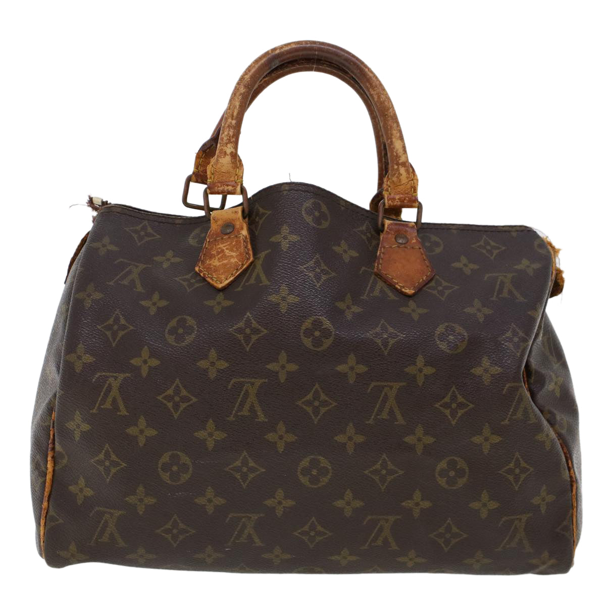 LOUIS VUITTON Monogram Speedy 30 Hand Bag M41526 LV Auth bs6219