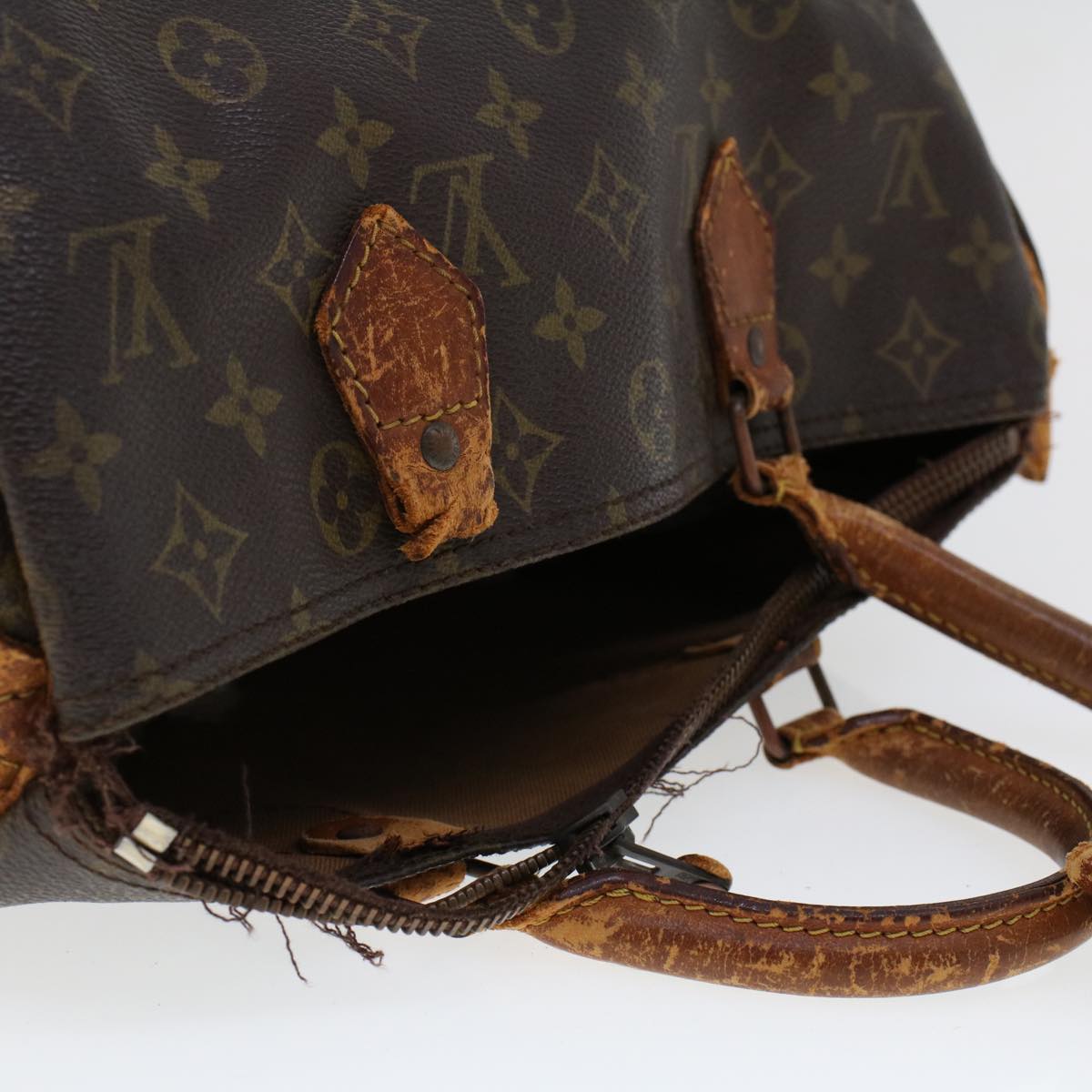 LOUIS VUITTON Monogram Speedy 30 Hand Bag M41526 LV Auth bs6219