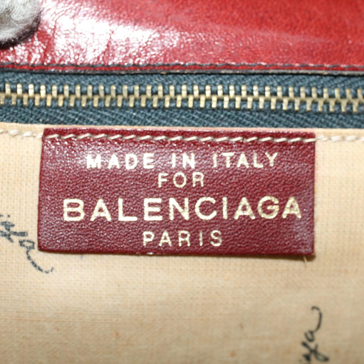 BALENCIAGA Shoulder Bag Canvas Leather 3Set Gray Navy Red Auth bs6307