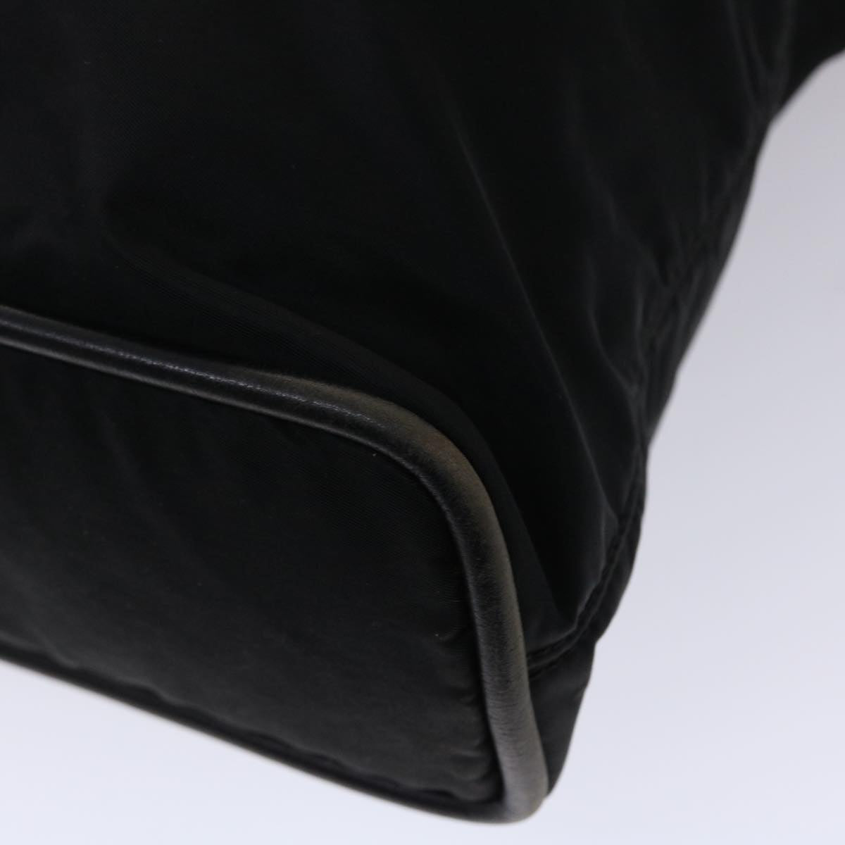 CELINE Tote Bag Nylon Black Auth bs6316