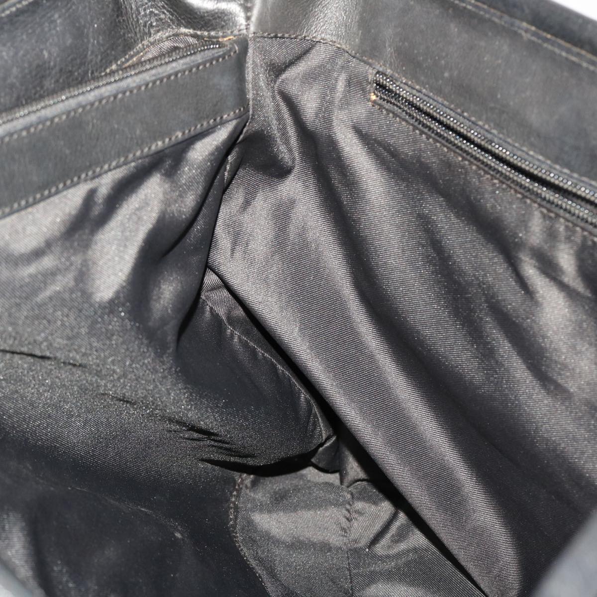 CELINE Tote Bag Nylon Black Auth bs6316
