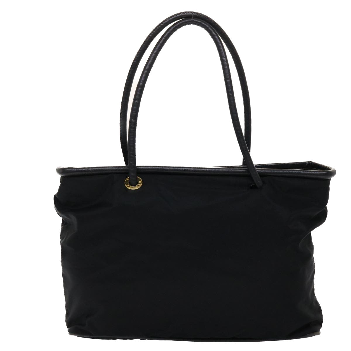 CELINE Tote Bag Nylon Black Auth bs6316 - 0