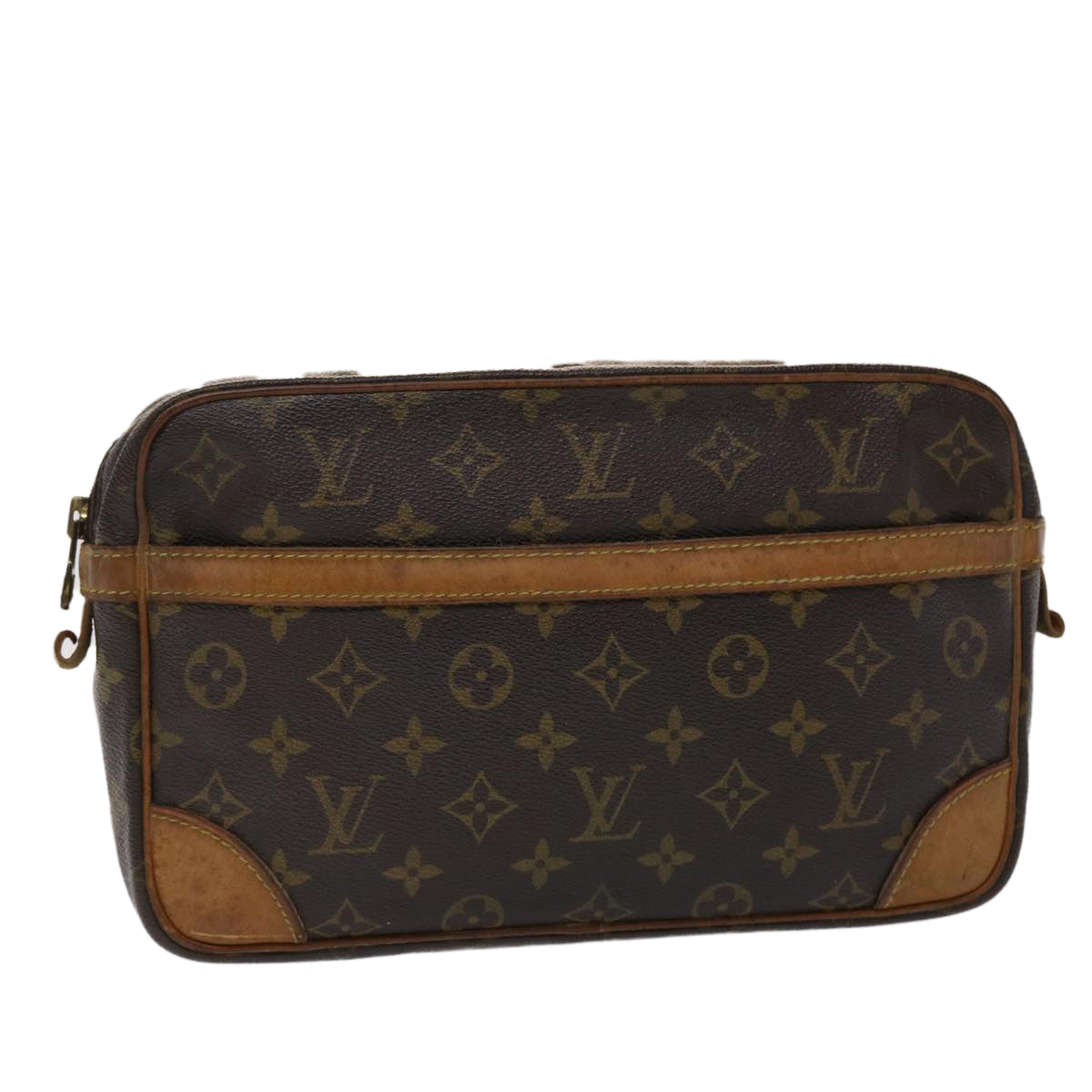 LOUIS VUITTON Monogram Compiegne 28 Clutch Bag M51845 LV Auth bs6334