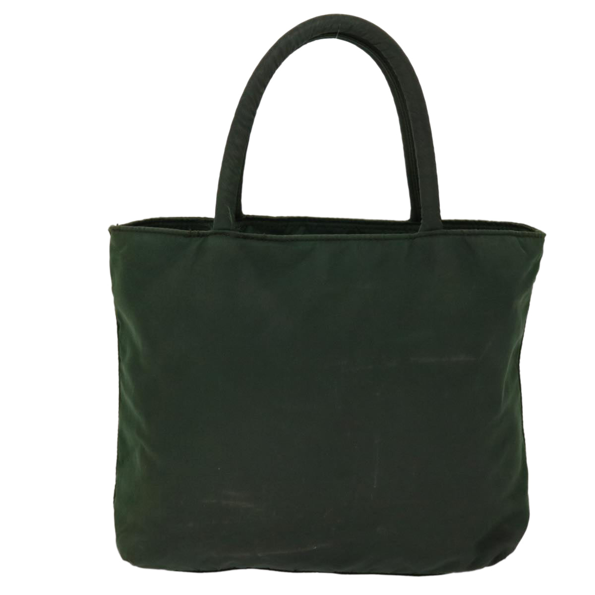 PRADA Hand Bag Nylon Green Auth bs6393