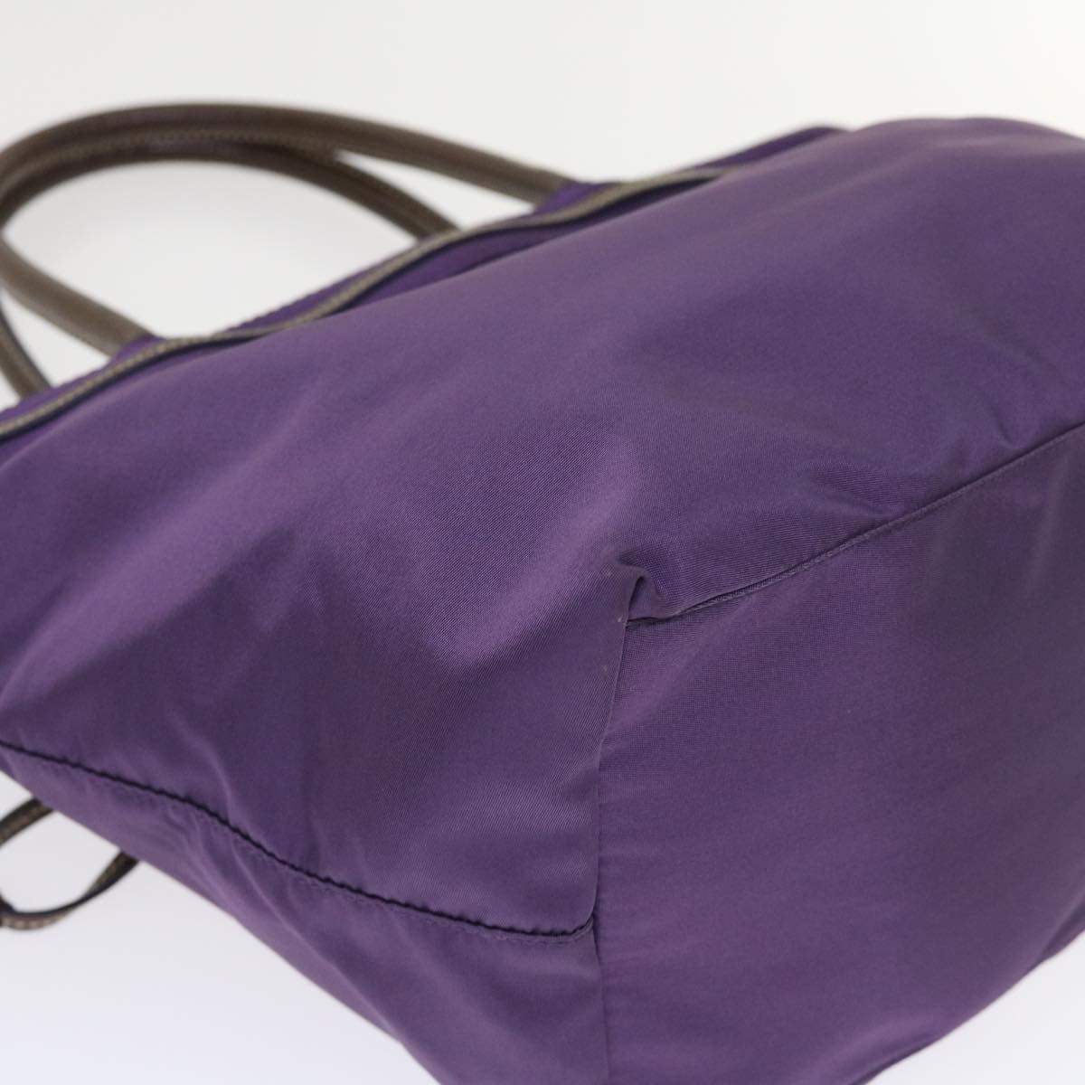 PRADA Hand Bag Nylon Purple Auth bs6400