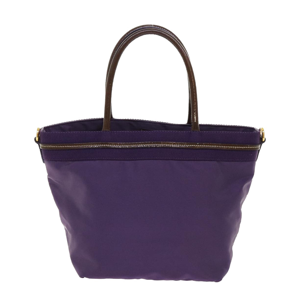 PRADA Hand Bag Nylon Purple Auth bs6400 - 0
