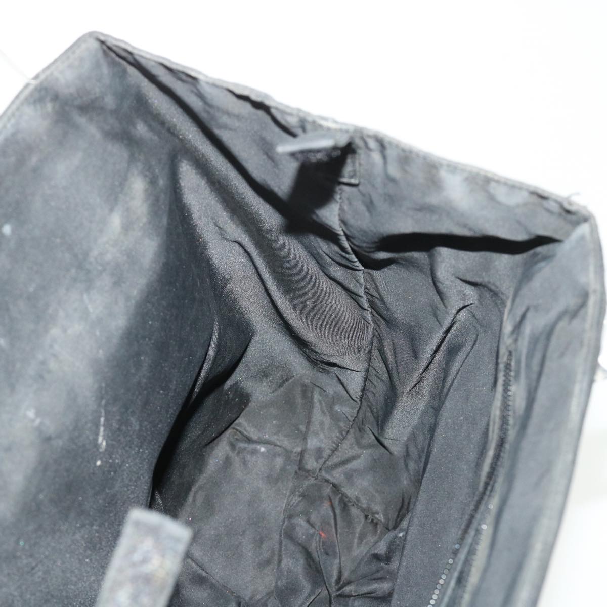 PRADA Hand Bag Nylon Black Auth bs6401