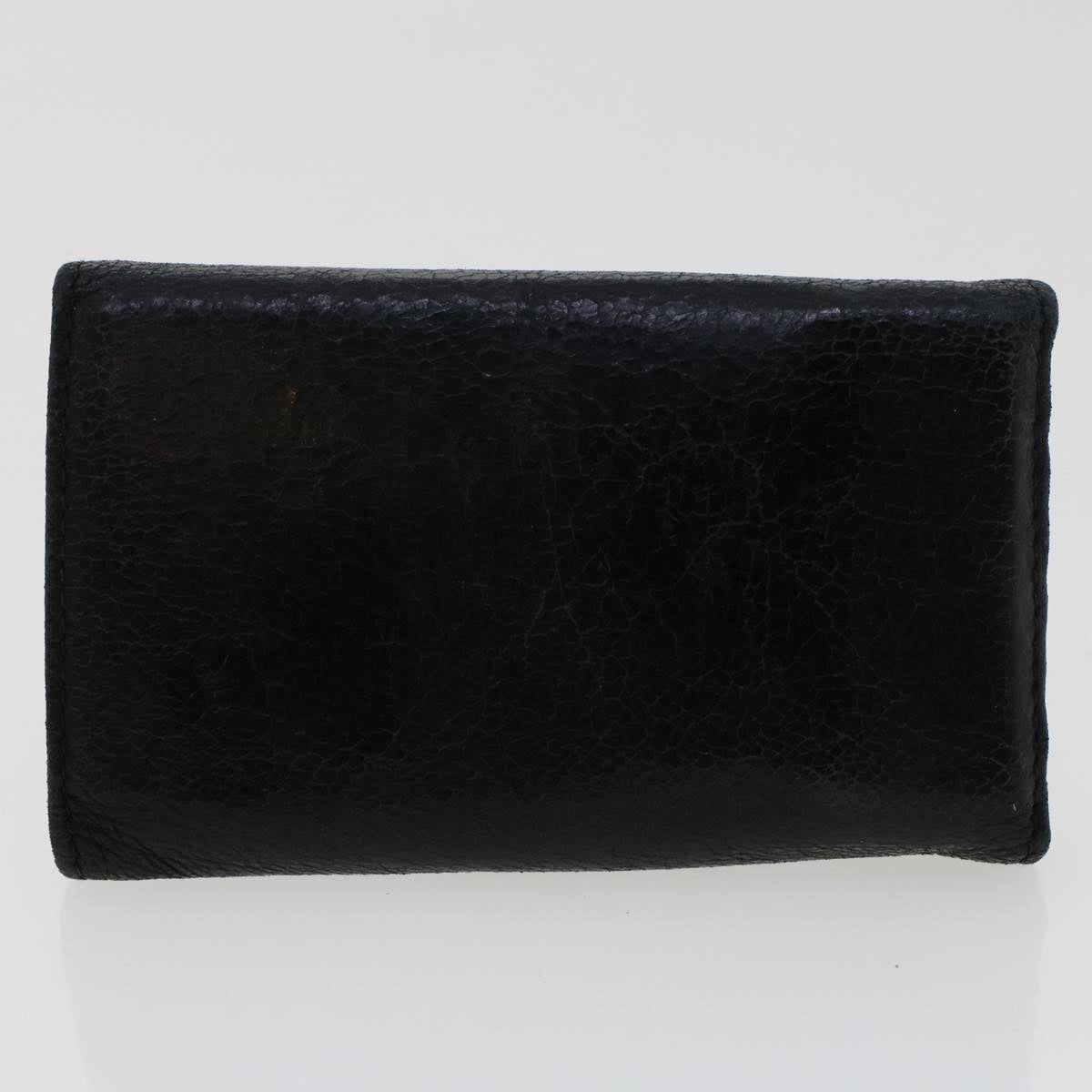 Miu Miu Key Case Wallet Leather 4Set Blue Beige Black Auth bs6417