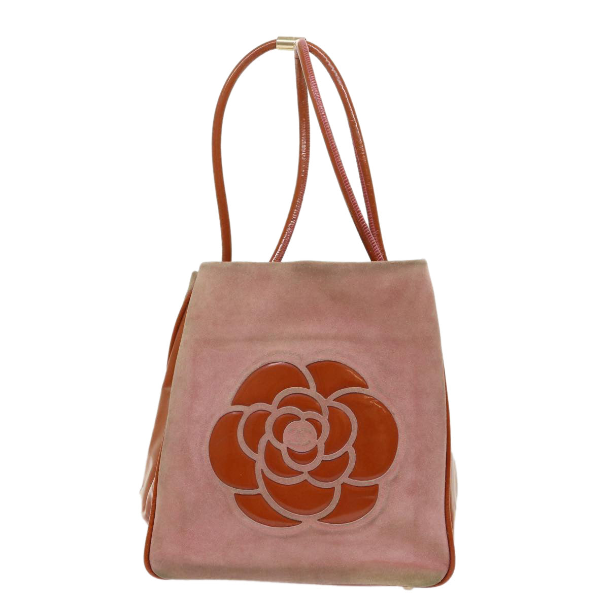 CHANEL Shoulder Bag Suede Pink CC Auth bs6446 - 0