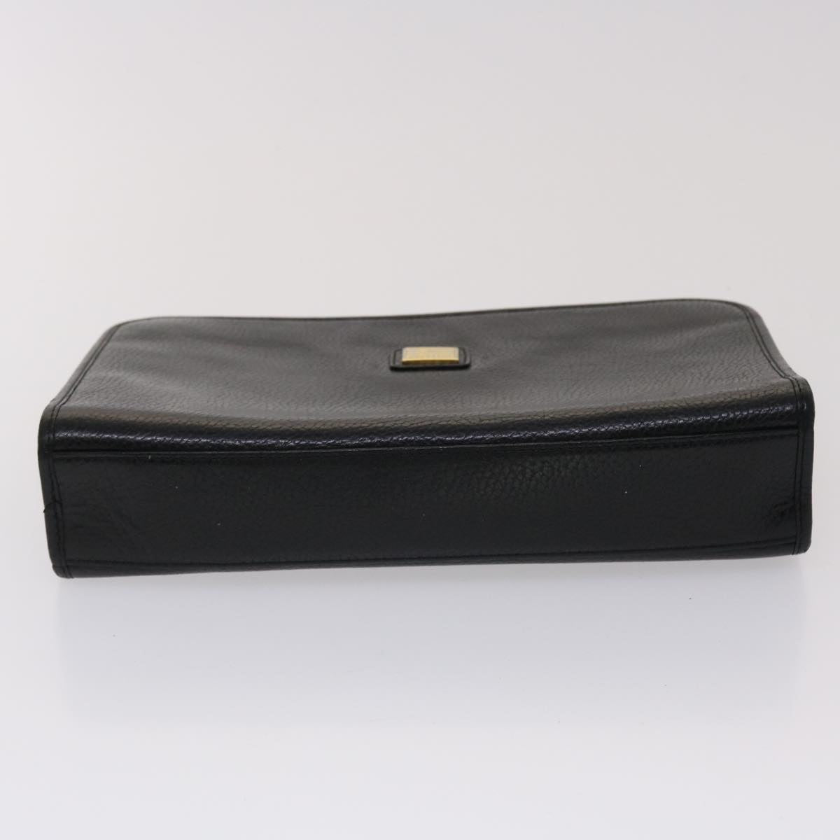 Burberrys Nova Check Clutch Bag Leather Nylon 2Set Black Beige Auth bs6459