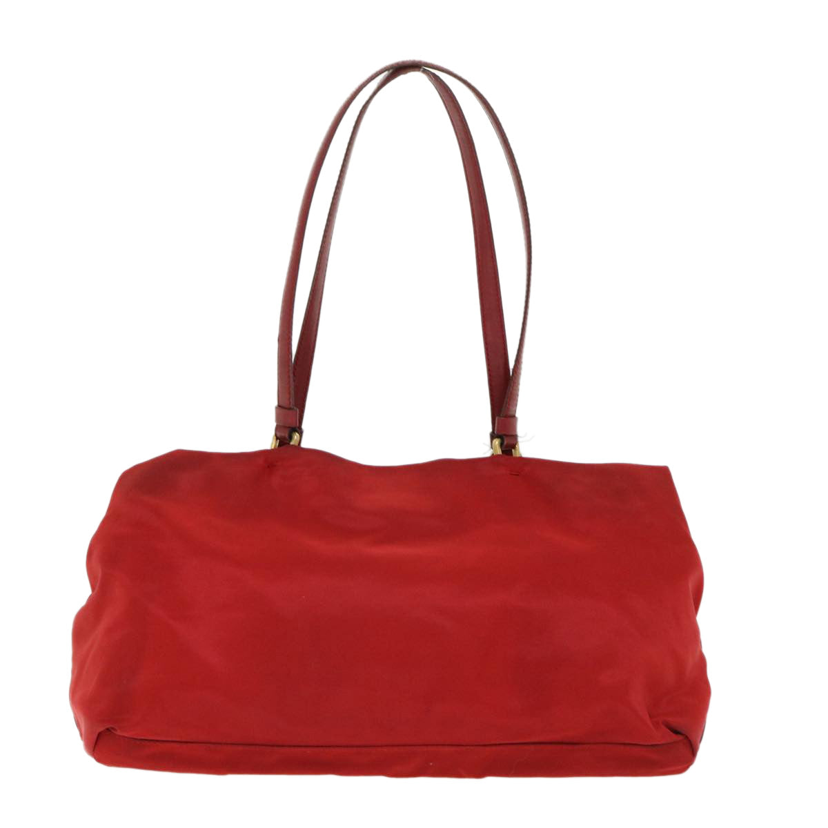 PRADA Shoulder Bag Nylon Red Auth bs6490 - 0