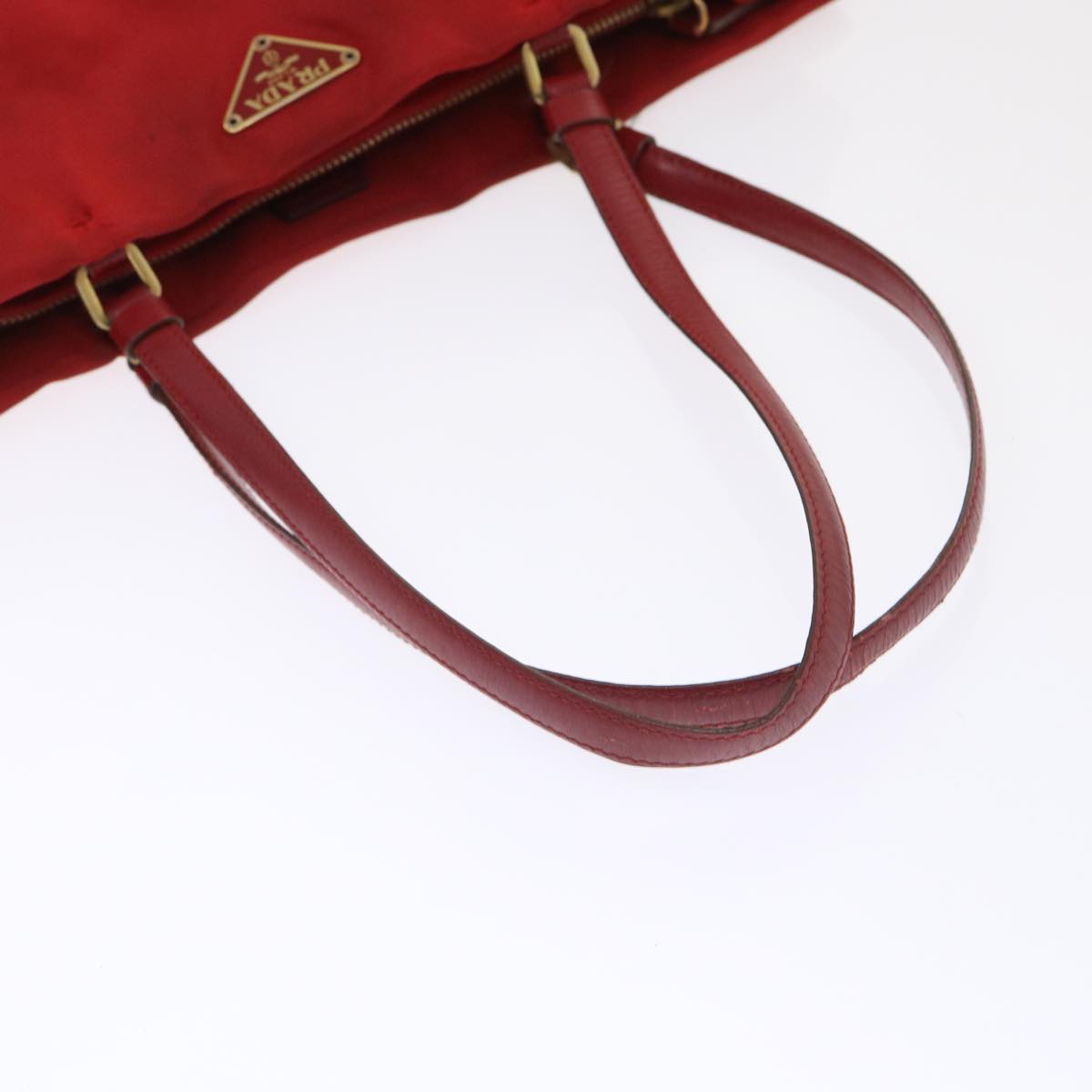 PRADA Shoulder Bag Nylon Red Auth bs6490