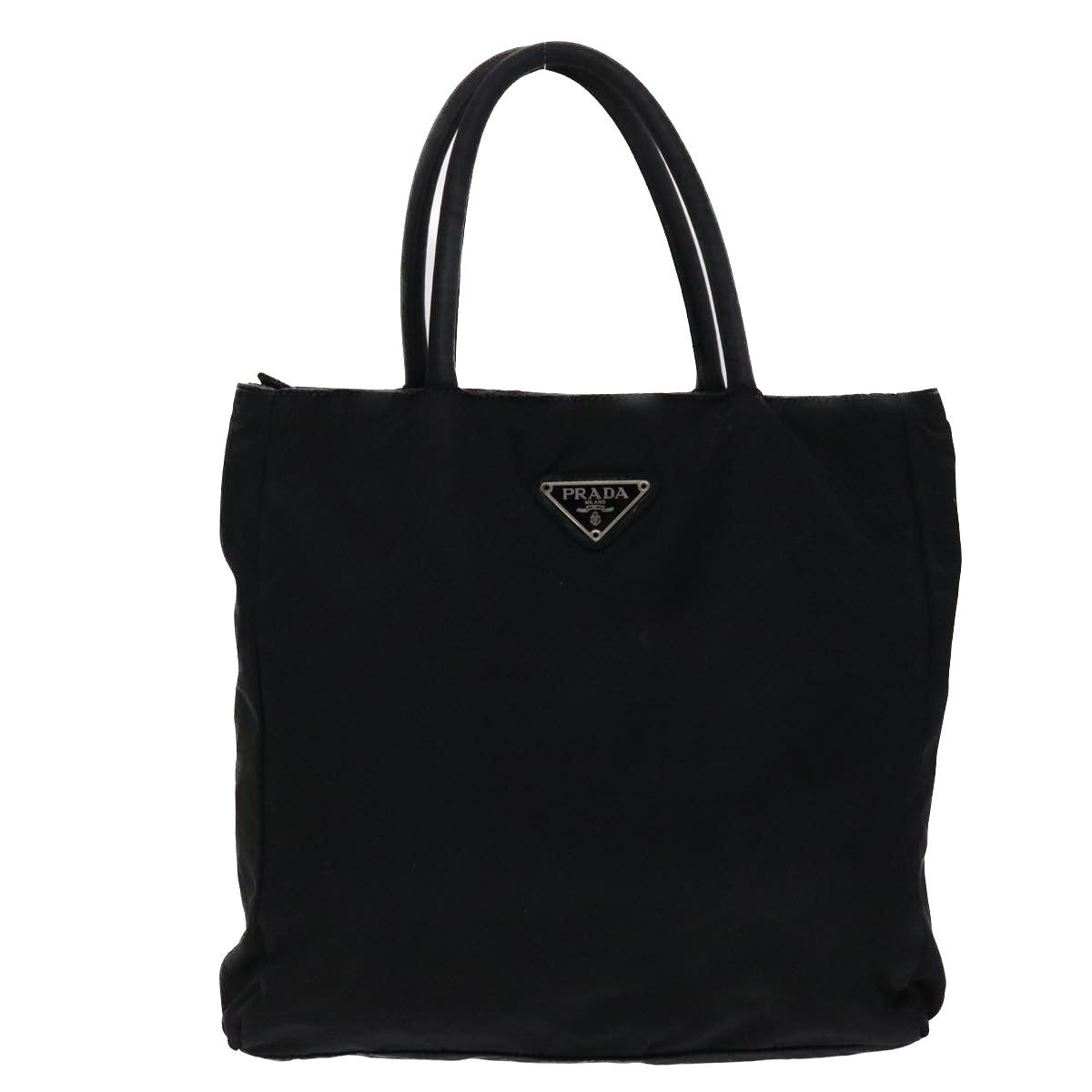 PRADA Hand Bag Nylon Black Auth bs6516