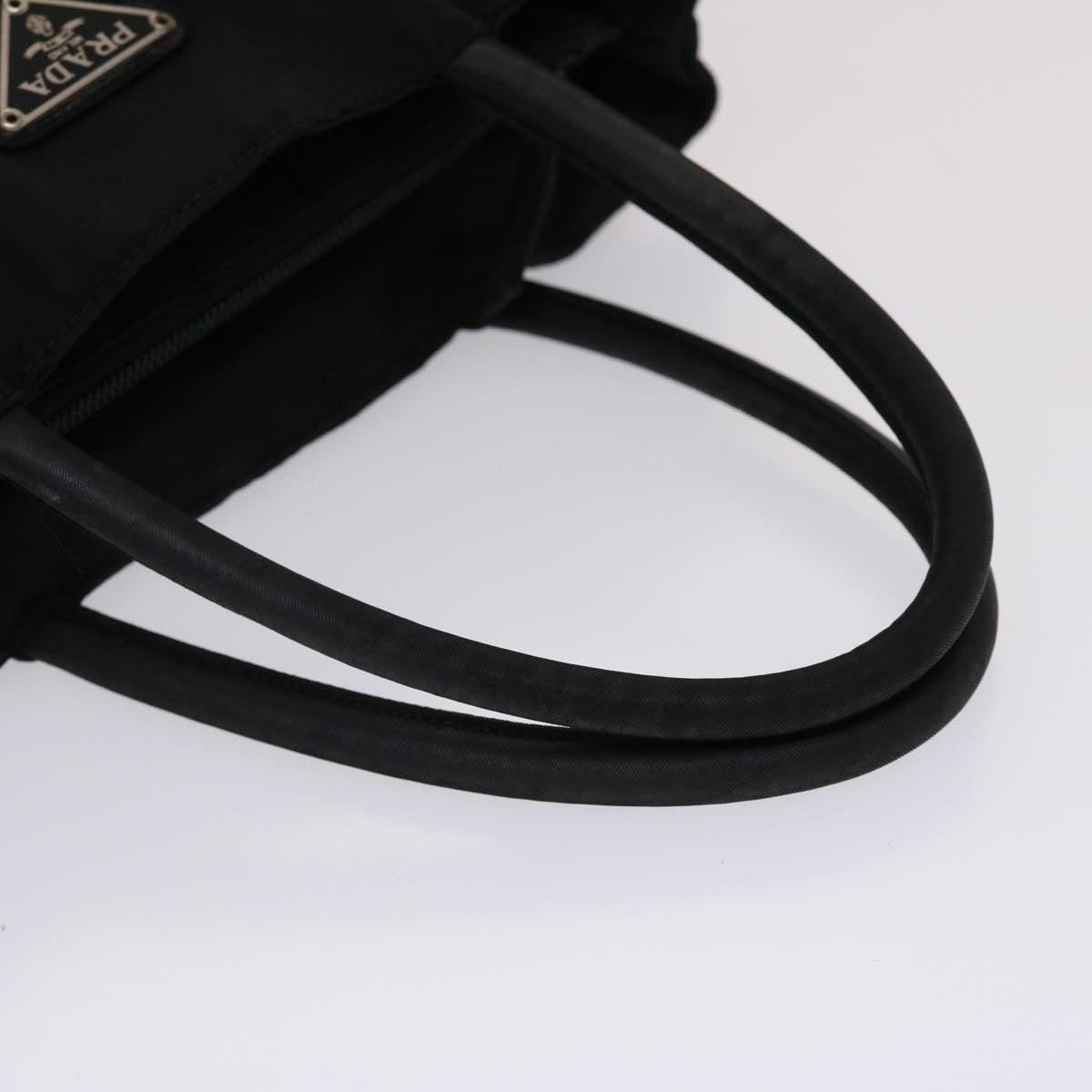 PRADA Hand Bag Nylon Black Auth bs6516