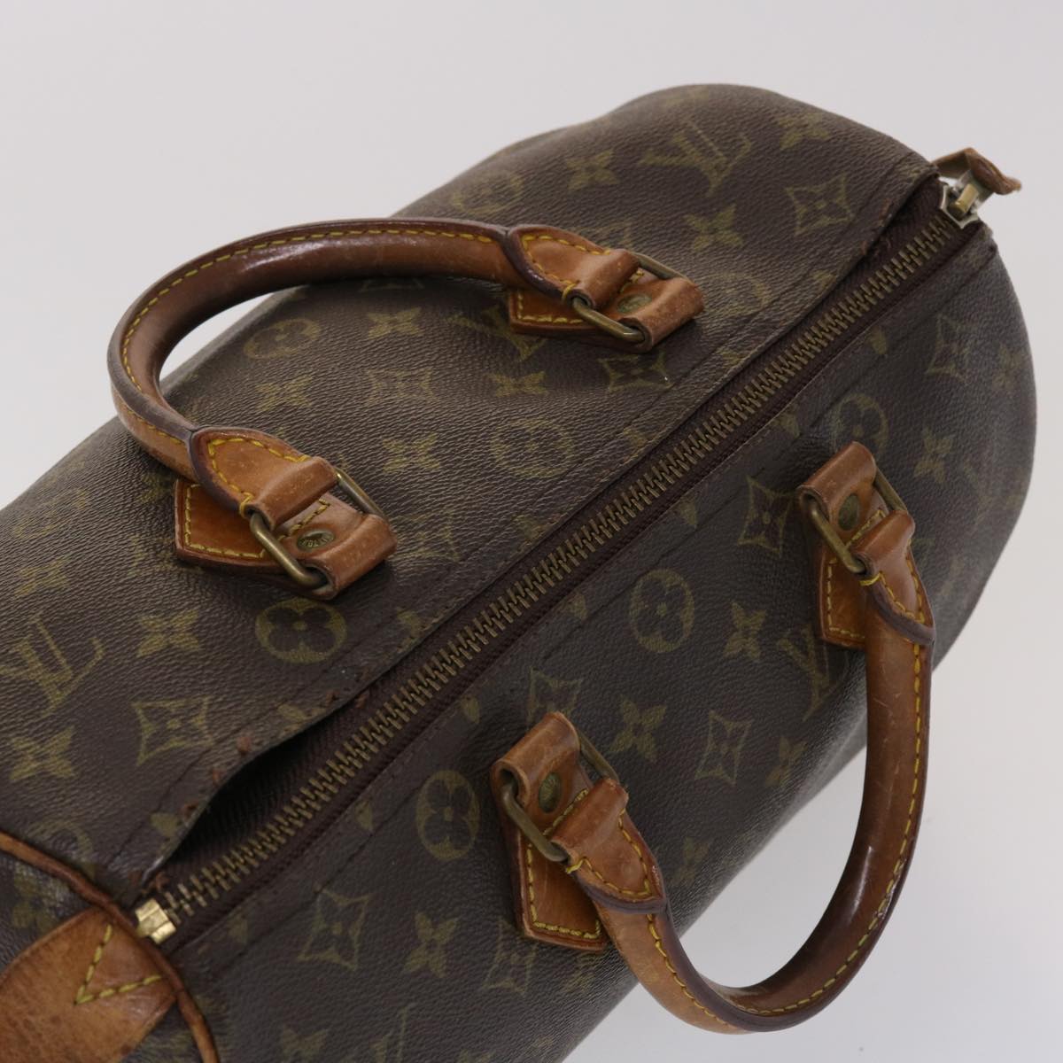 LOUIS VUITTON Monogram Speedy 30 Hand Bag M41526 LV Auth bs6537