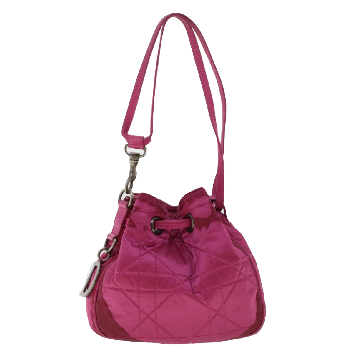 PRADA Canage Shoulder Bag Nylon Pink Auth bs6539