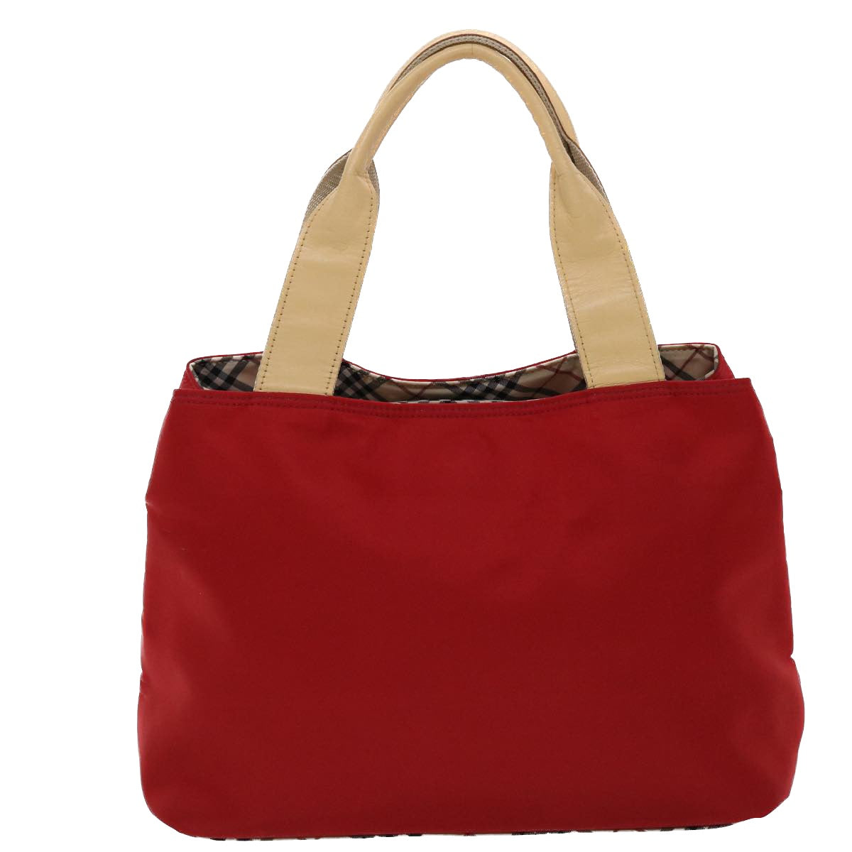 BURBERRY Hand Bag Nylon Red Auth bs6560 - 0