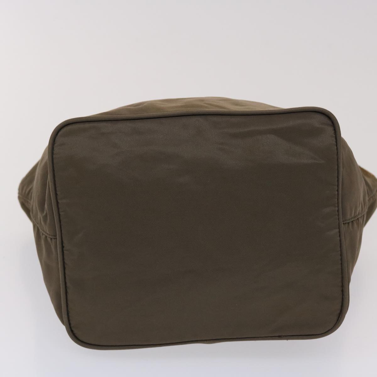 PRADA Hand Bag Nylon Brown Auth bs6562
