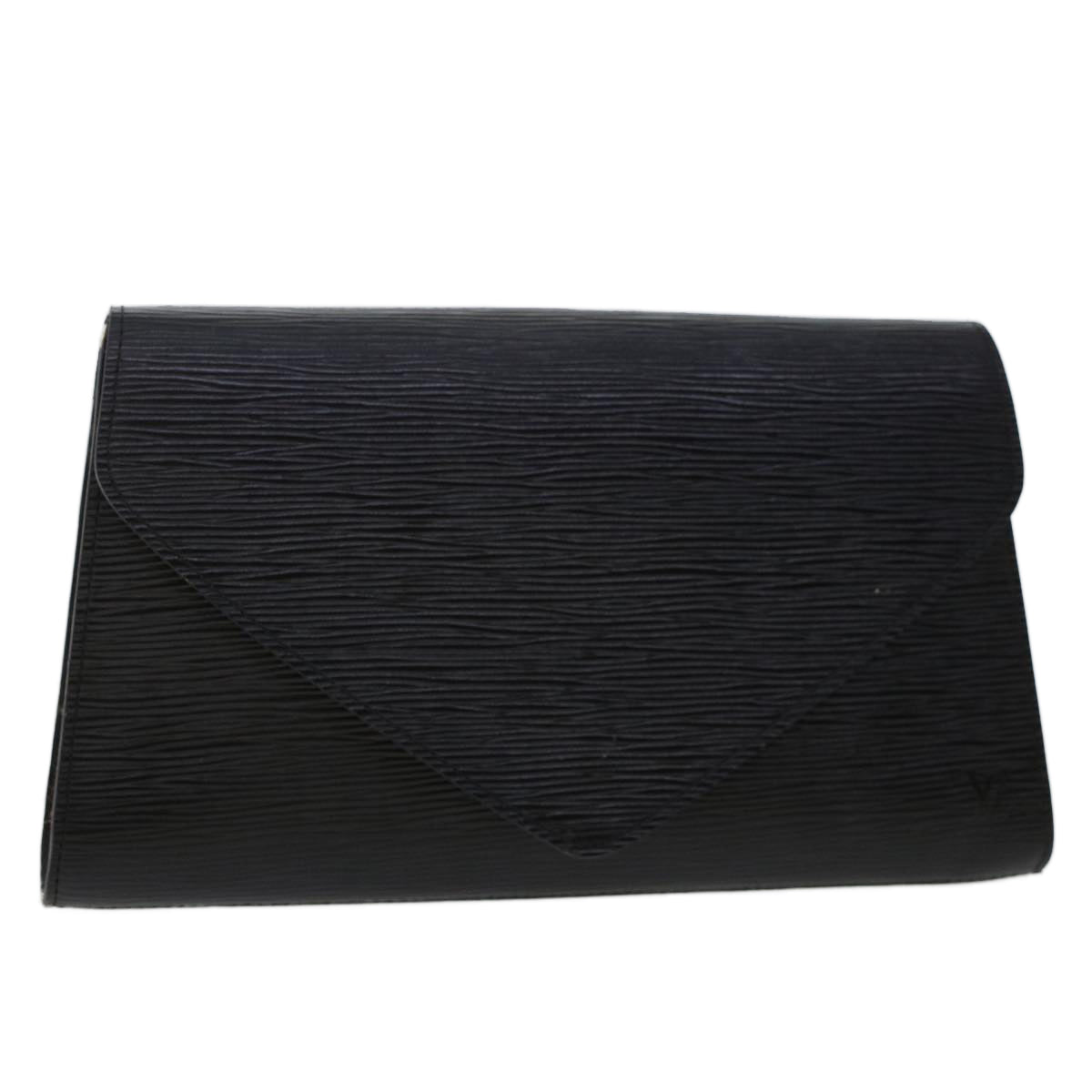 LOUIS VUITTON Epi Art Deco Clutch Bag Black M52632 LV Auth bs6581