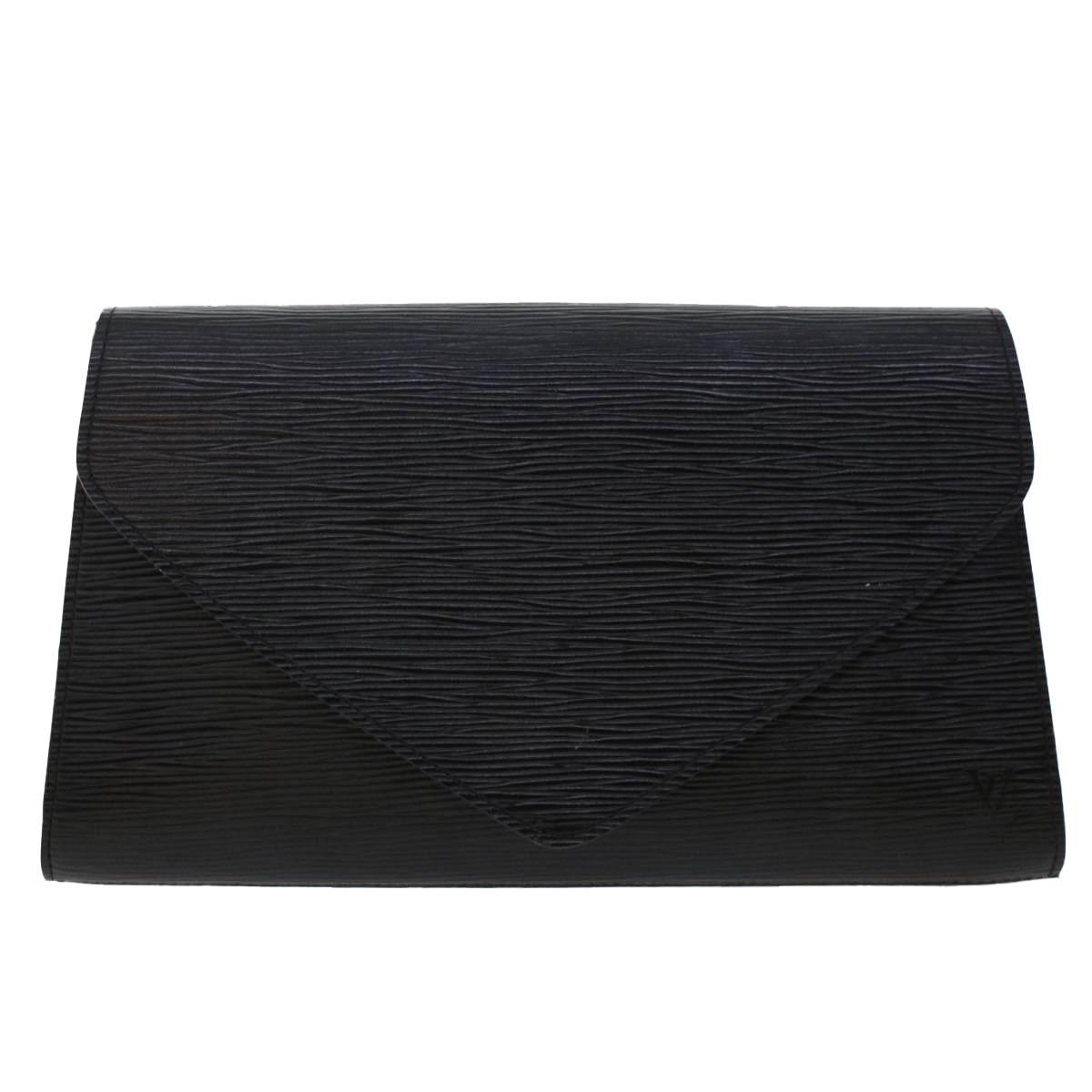 LOUIS VUITTON Epi Art Deco Clutch Bag Black M52632 LV Auth bs6581