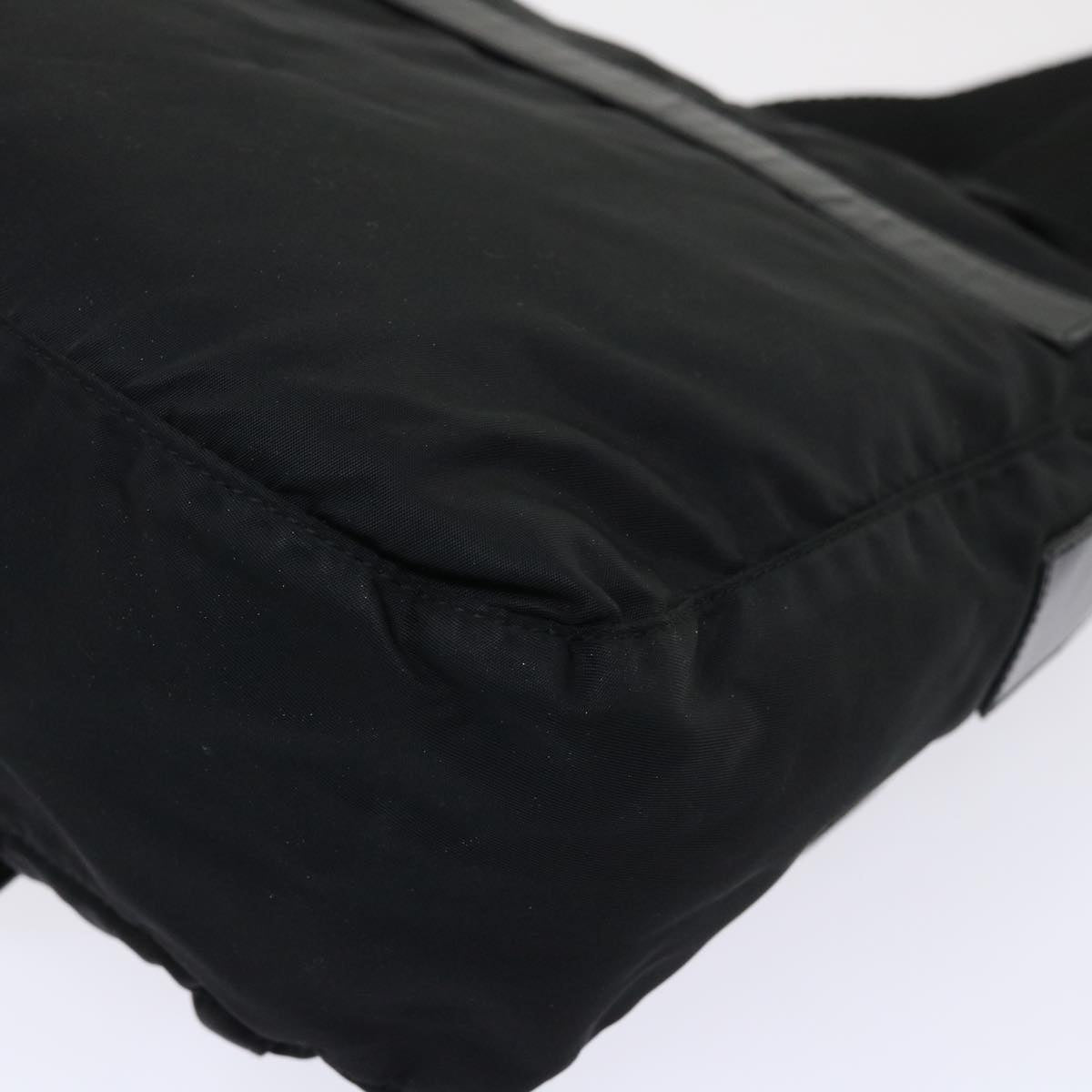 PRADA Shoulder Bag Nylon Black Auth bs6618