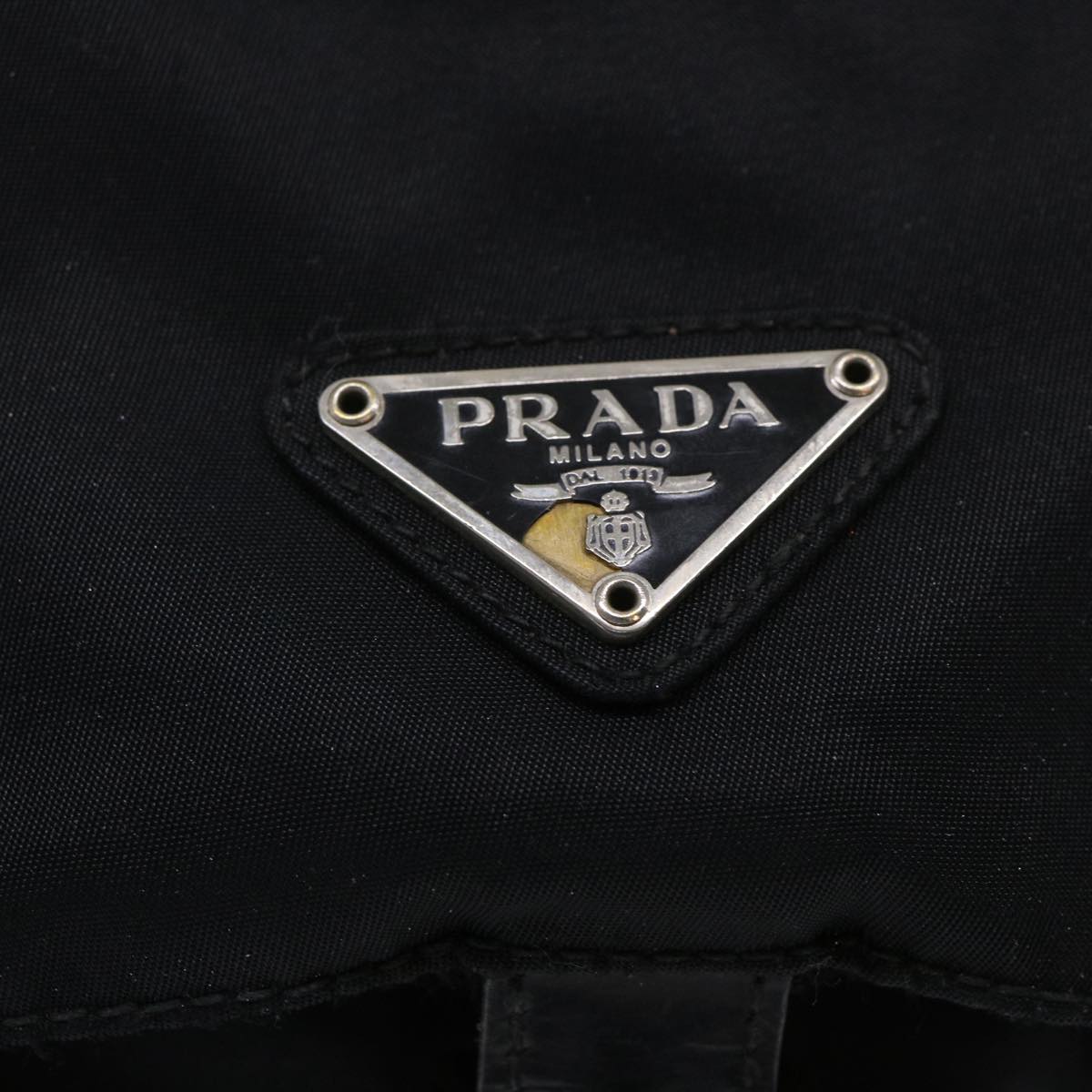 PRADA Shoulder Bag Nylon Black Auth bs6618 - 0