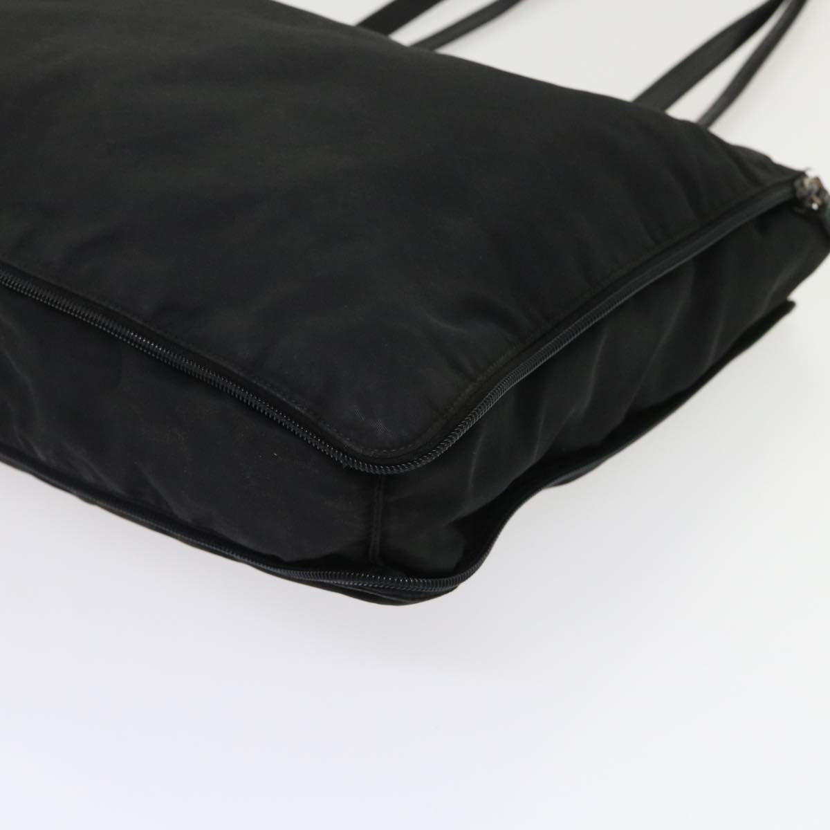 PRADA Tote Bag Nylon Black Auth bs6620