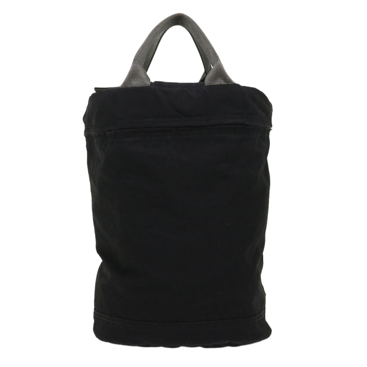 PRADA Hand Bag Nylon Black Red Auth bs6627 - 0