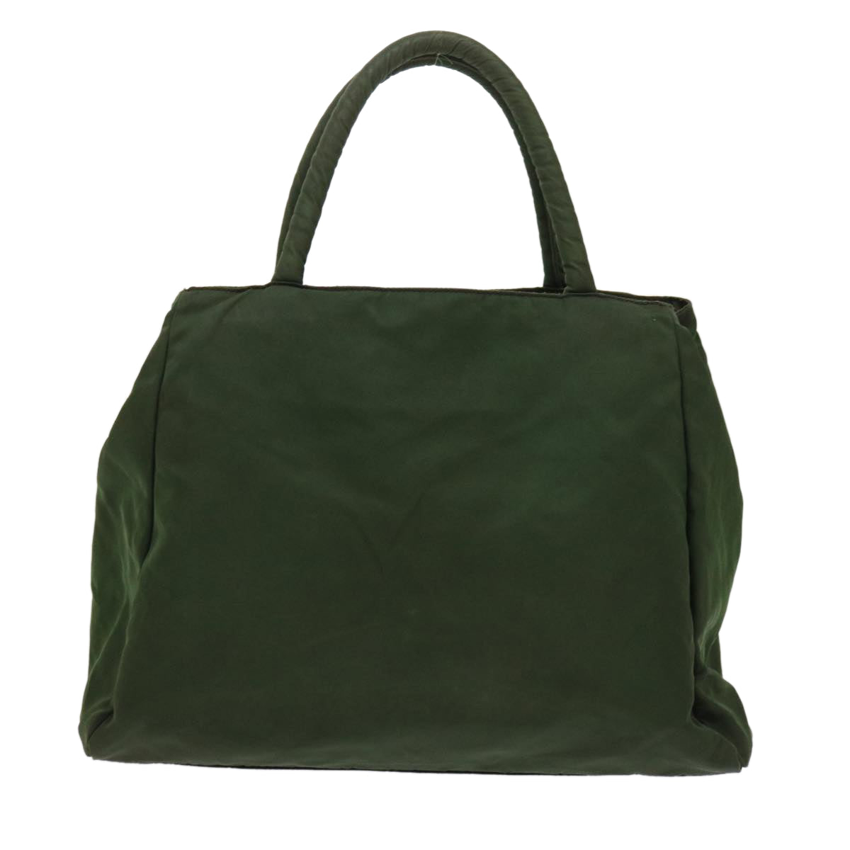 PRADA Hand Bag Nylon Green Auth bs6630